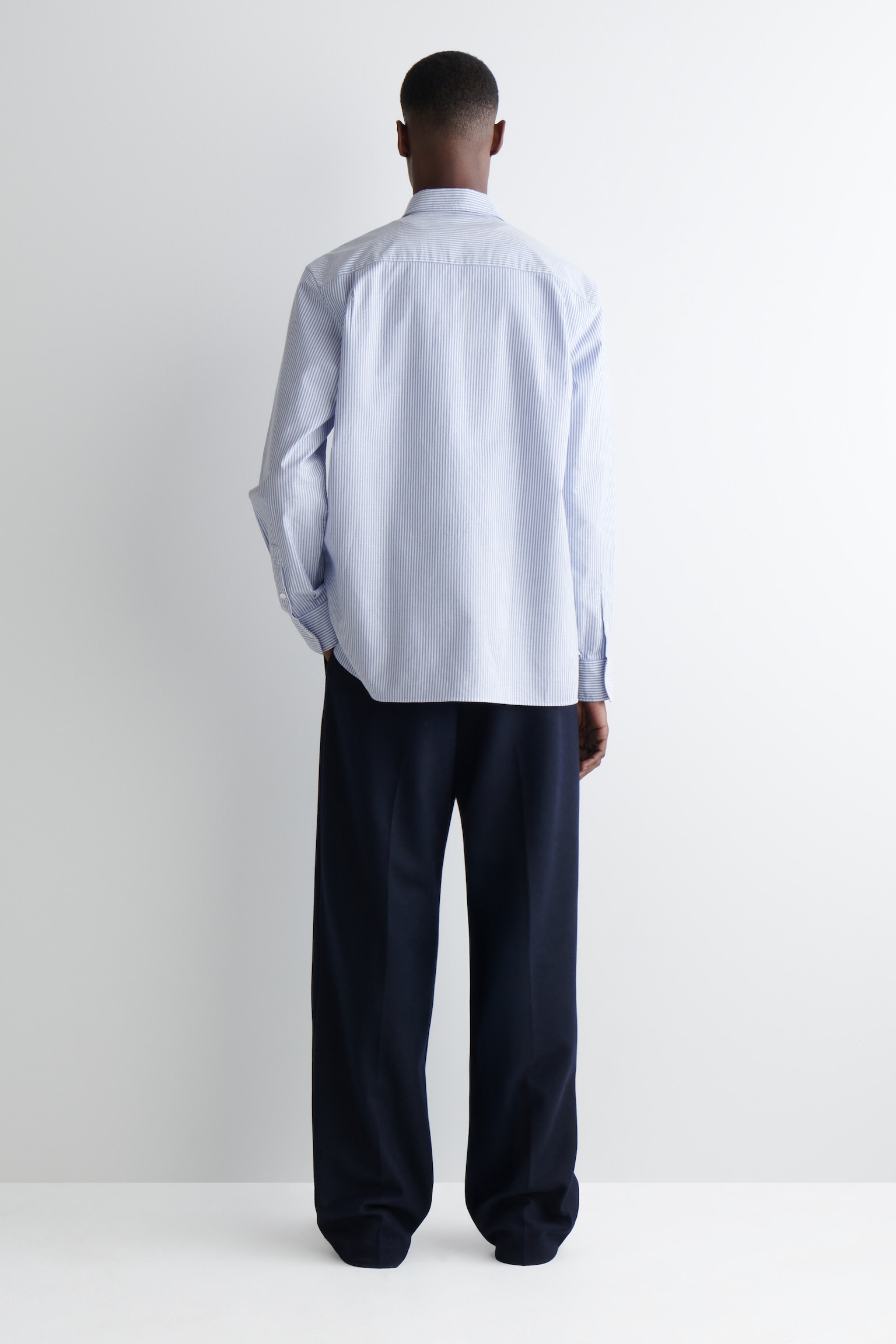 CAMICIA OXFORD IN COTONE - BLU / BIANCO / RIGHE/AZZURRO/BIANCO/BEIGE / BIANCO / RIGHE - 5