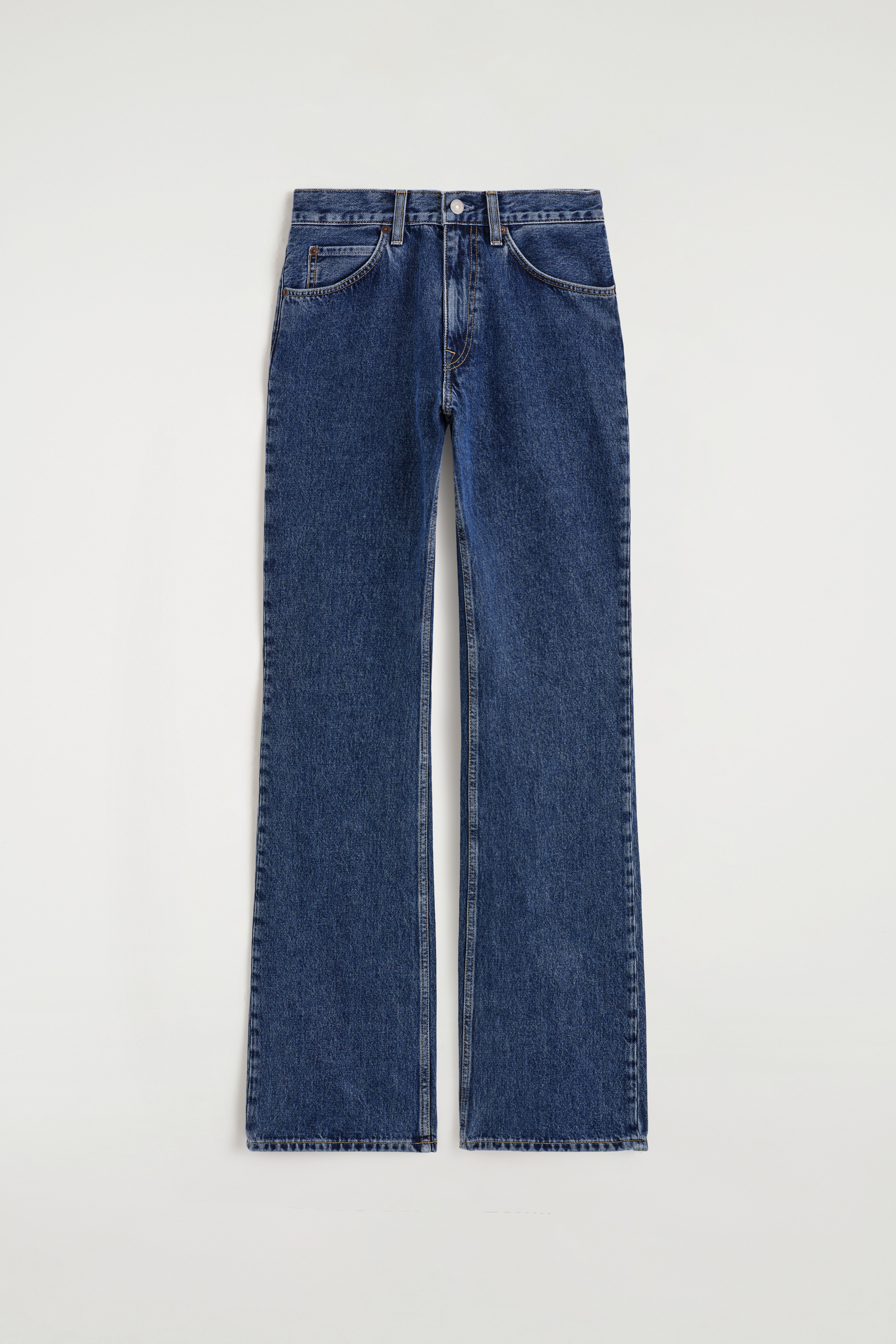 Valley jeans met uitlopende pijpen - Donkerblauw