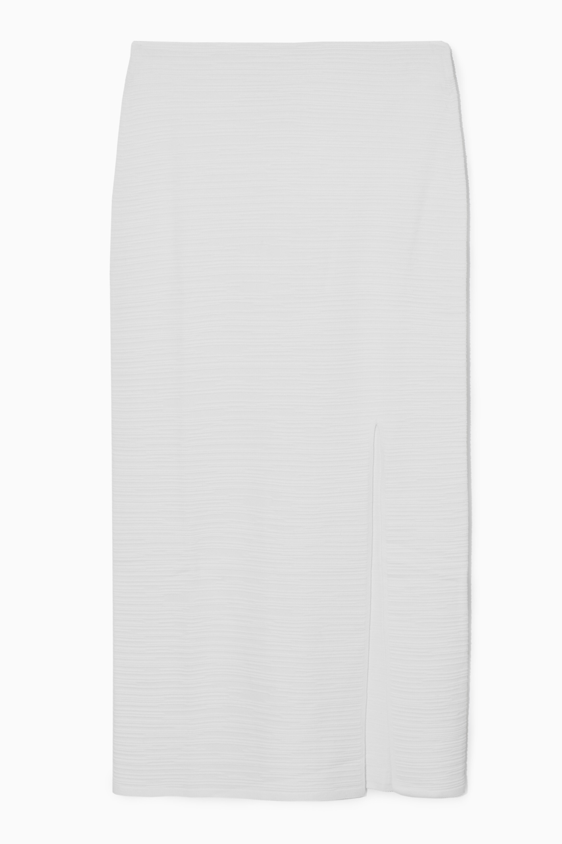 Näytä suurempi kuva: TEXTURED PENCIL SKIRT - WHITE - NAISET | H&M FI 1