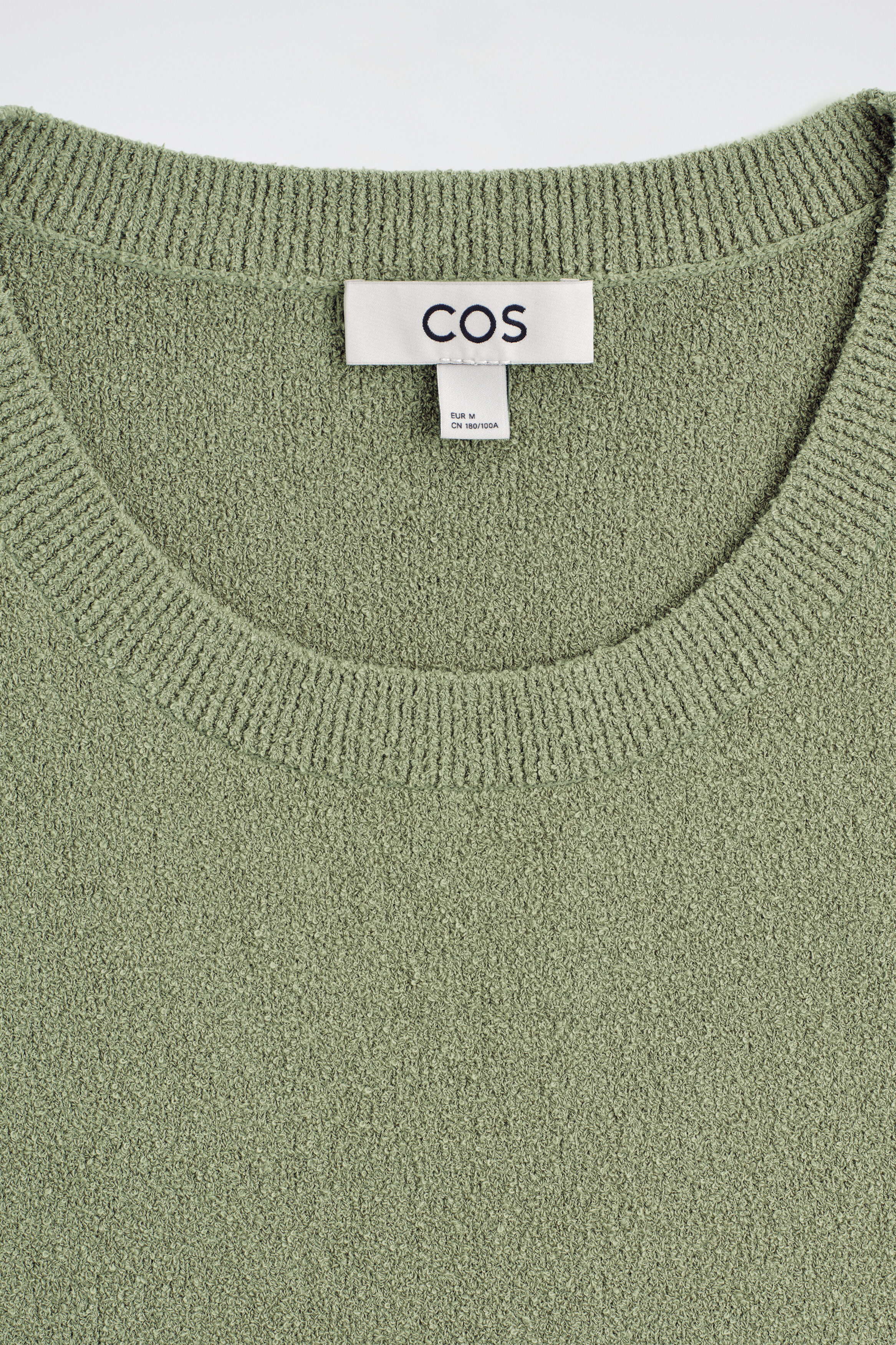 prank project Henley Bouclé Knit Tank BOUCLÉ-KNIT TANK TOP - GREEN | COS CH