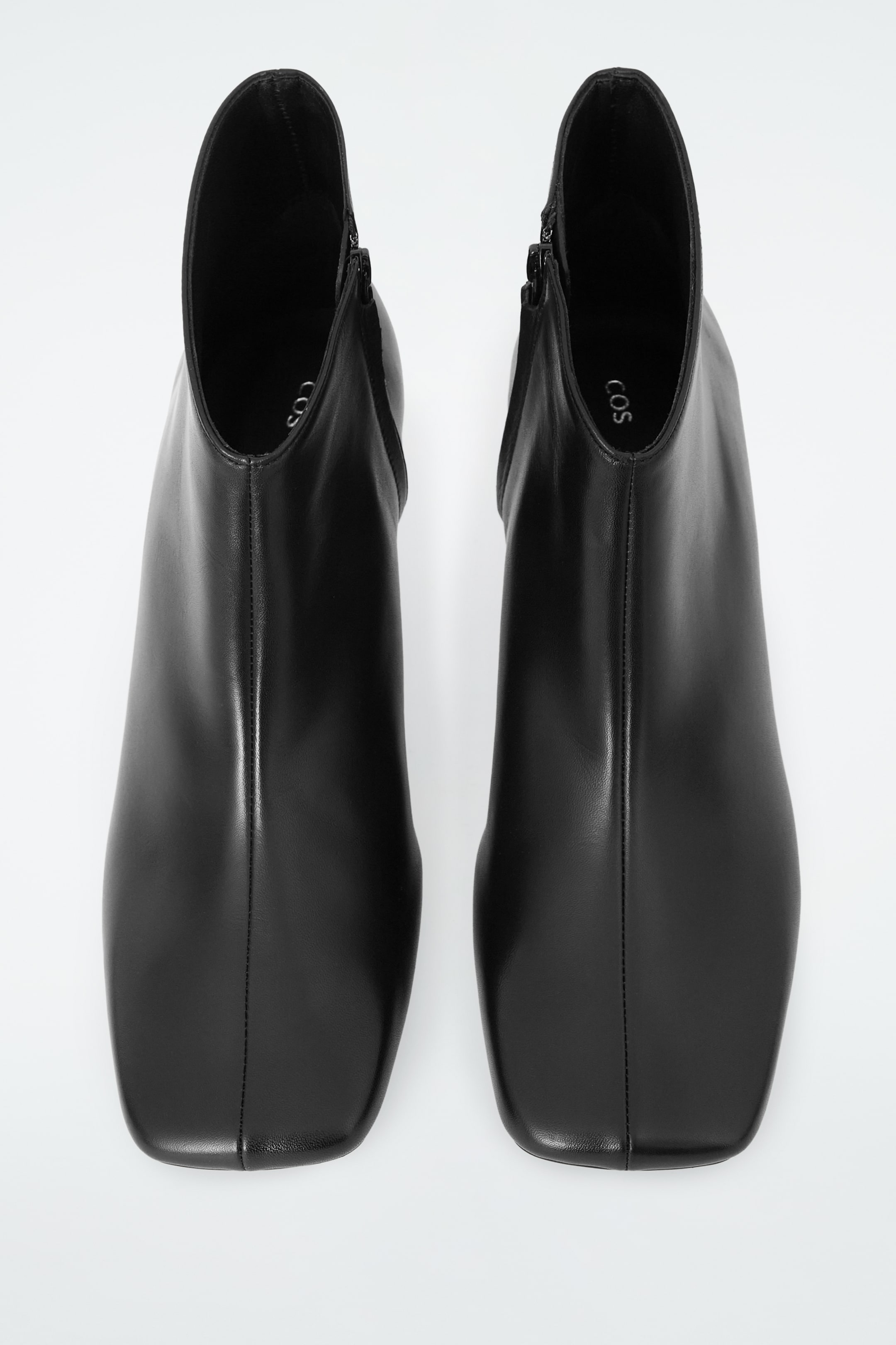 Ingrandisci l'immagine: SQUARE-TOE LEATHER ANKLE BOOTS - BLACK - DONNA | H&M CH 2
