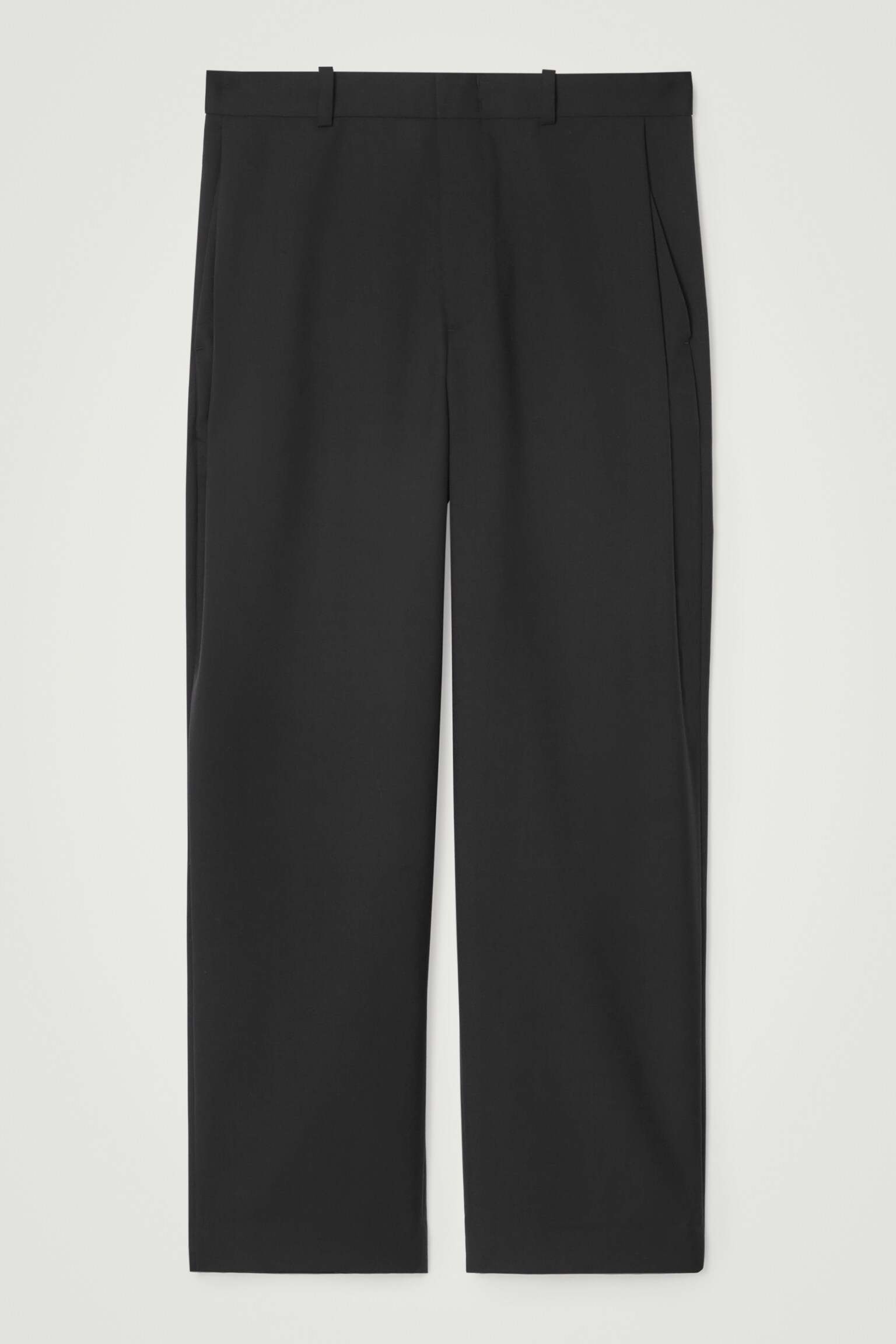 PANTALON COSTUME LAINE NATTÉE - LARGE - NOIR/GRIS - 1