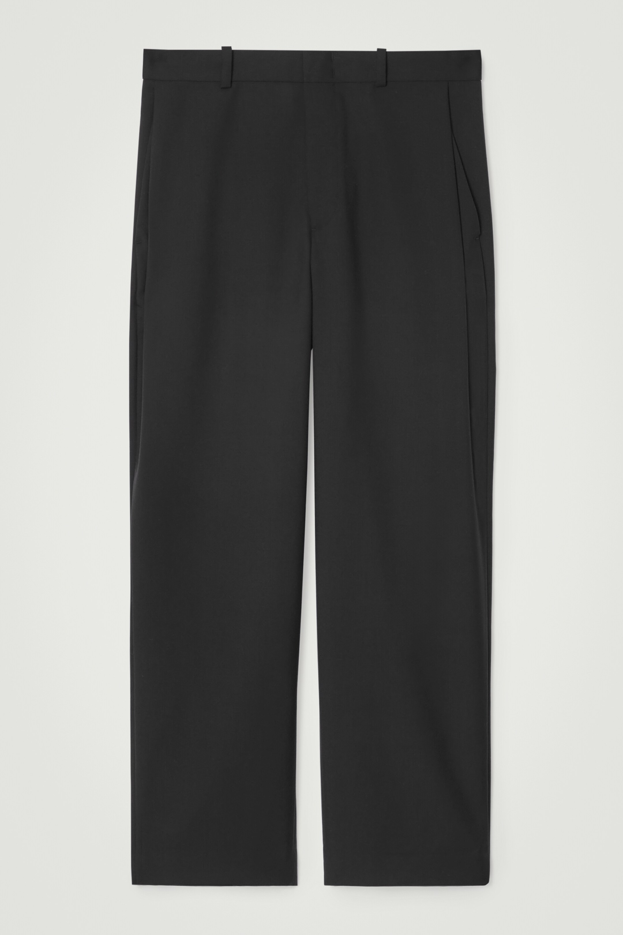 Agrandir l'image: PANTALON COSTUME LAINE NATTÉE - LARGE - NOIR - HOMME | H&M CH 1
