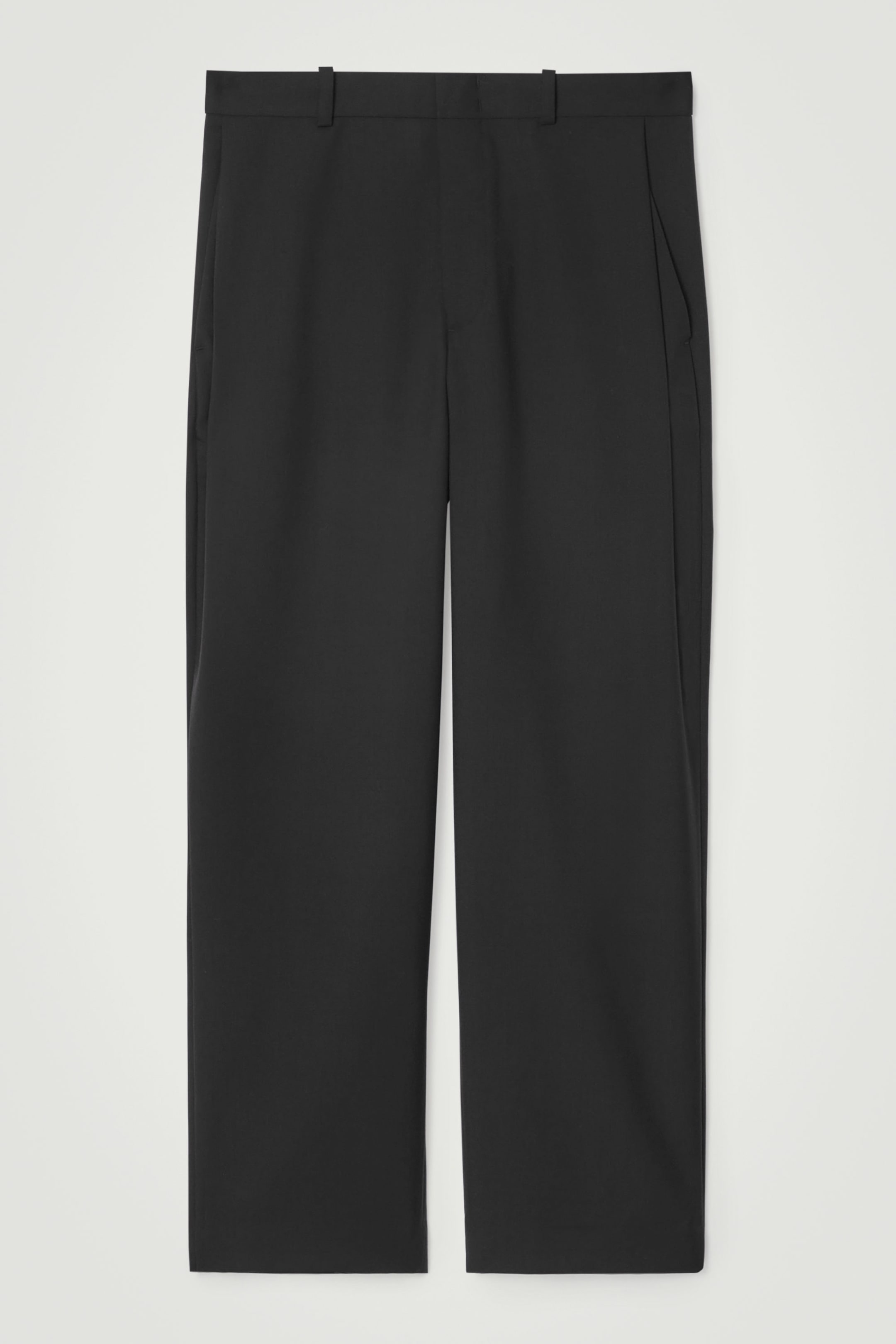 WOOL-HOPSACK PANTS- WIDE
