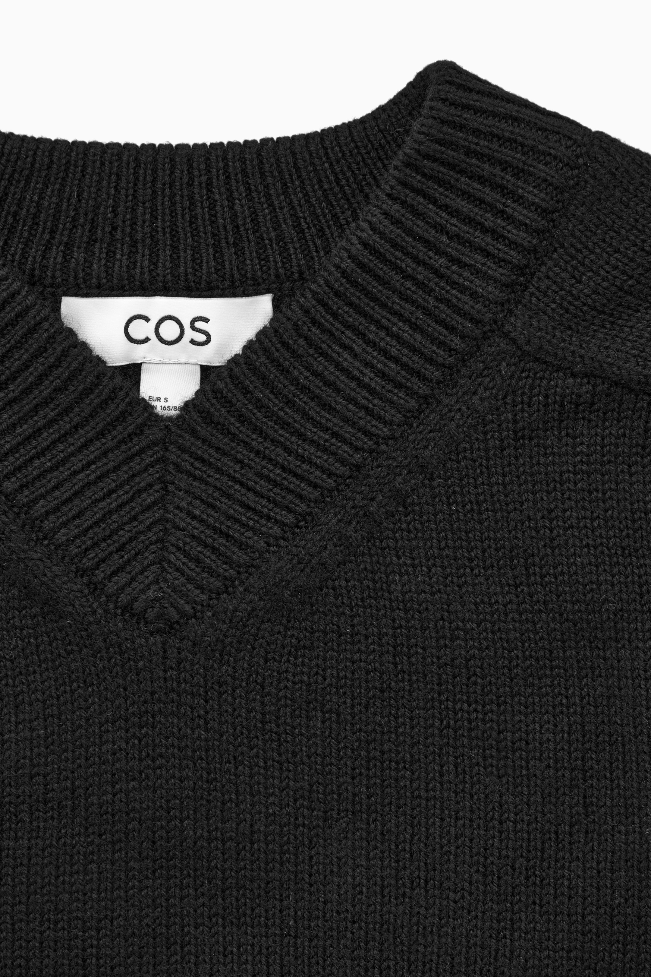 Agrandir l'image: PULL COL EN V LAINE MÉRINOS - NOIR - FEMME | H&M CH 2