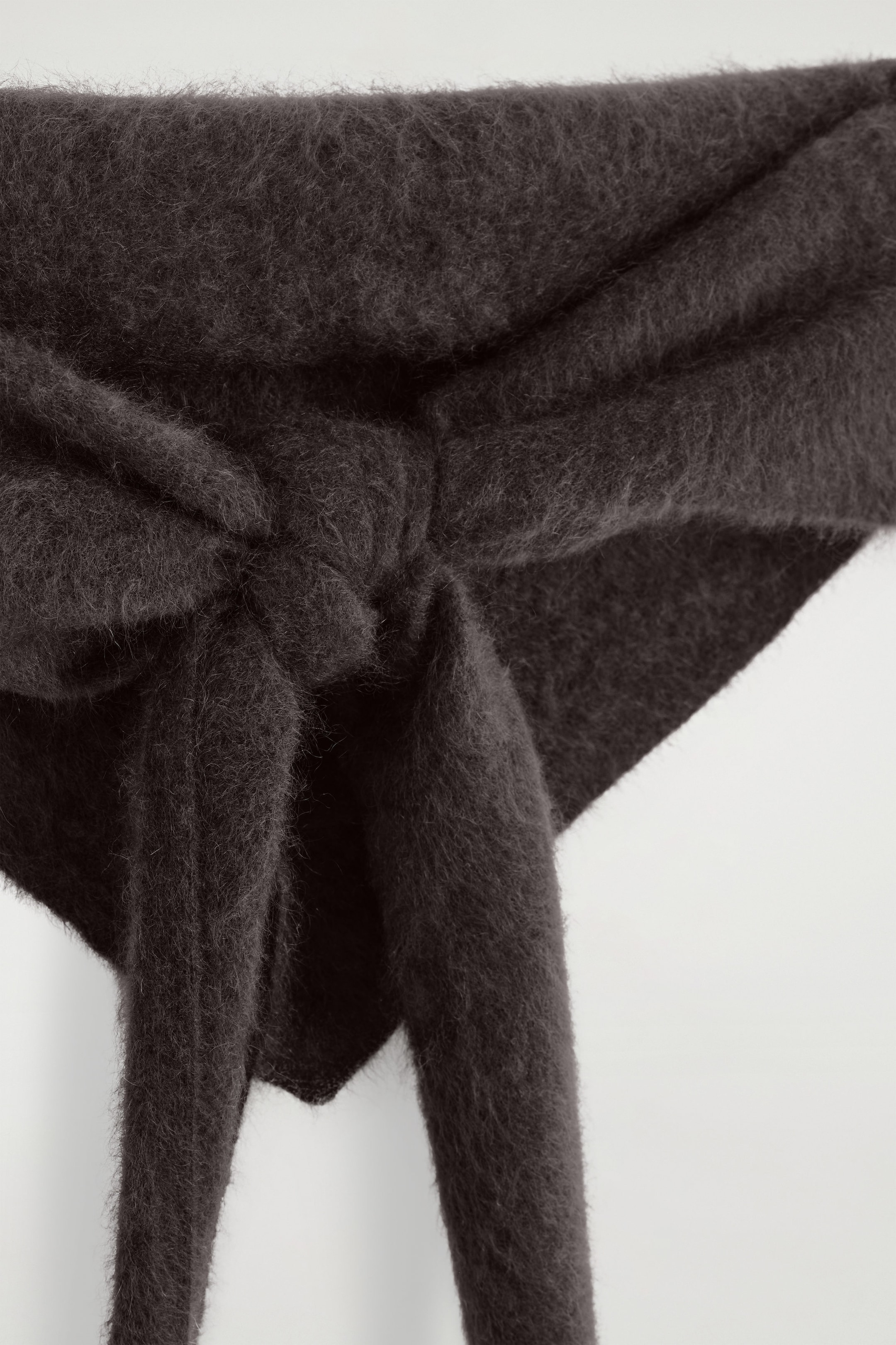 BRUSHED-CASHMERE TRIANGLE SCARF