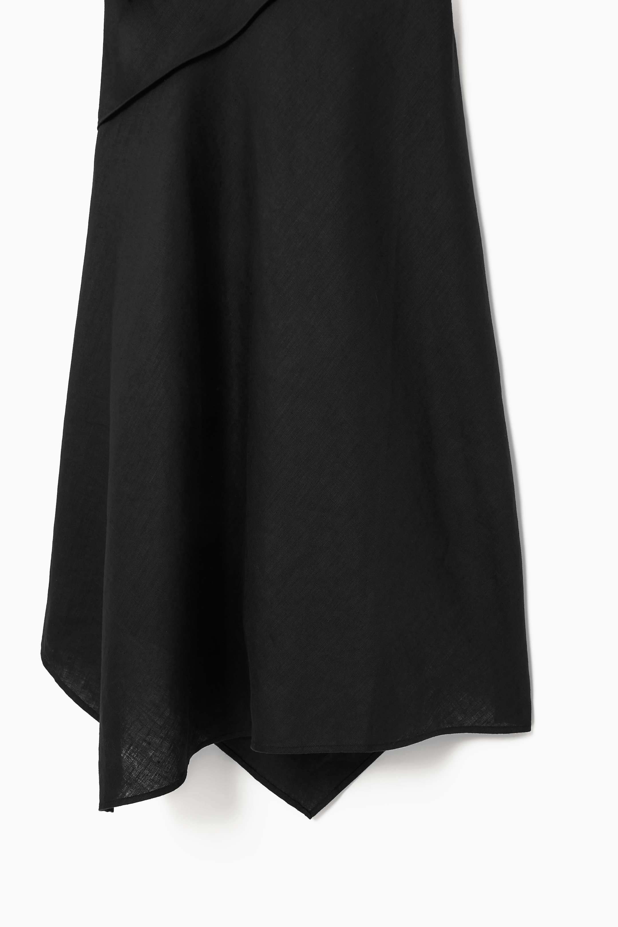 Grösseres Bild ansehen: ASYMMETRISCHES NECKHOLDER-LEINENKLEID - SCHWARZ - DAMEN | H&M CH 2
