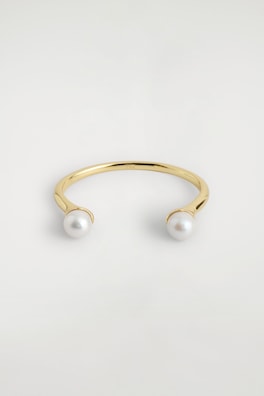 FRESHWATER PEARL CUFF — GOLD 1