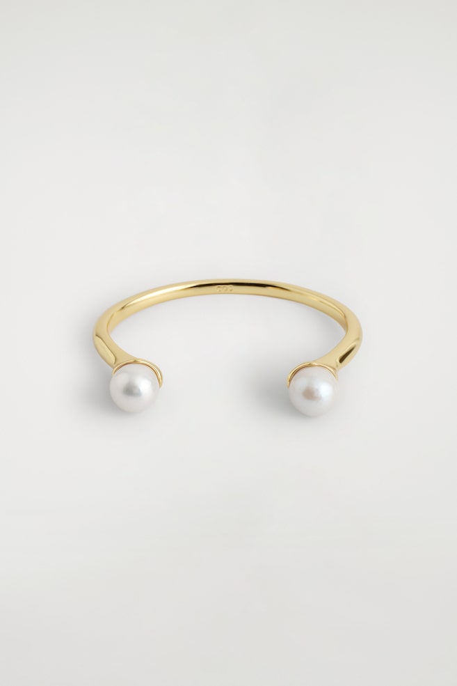 FRESHWATER PEARL CUFF — GOLD