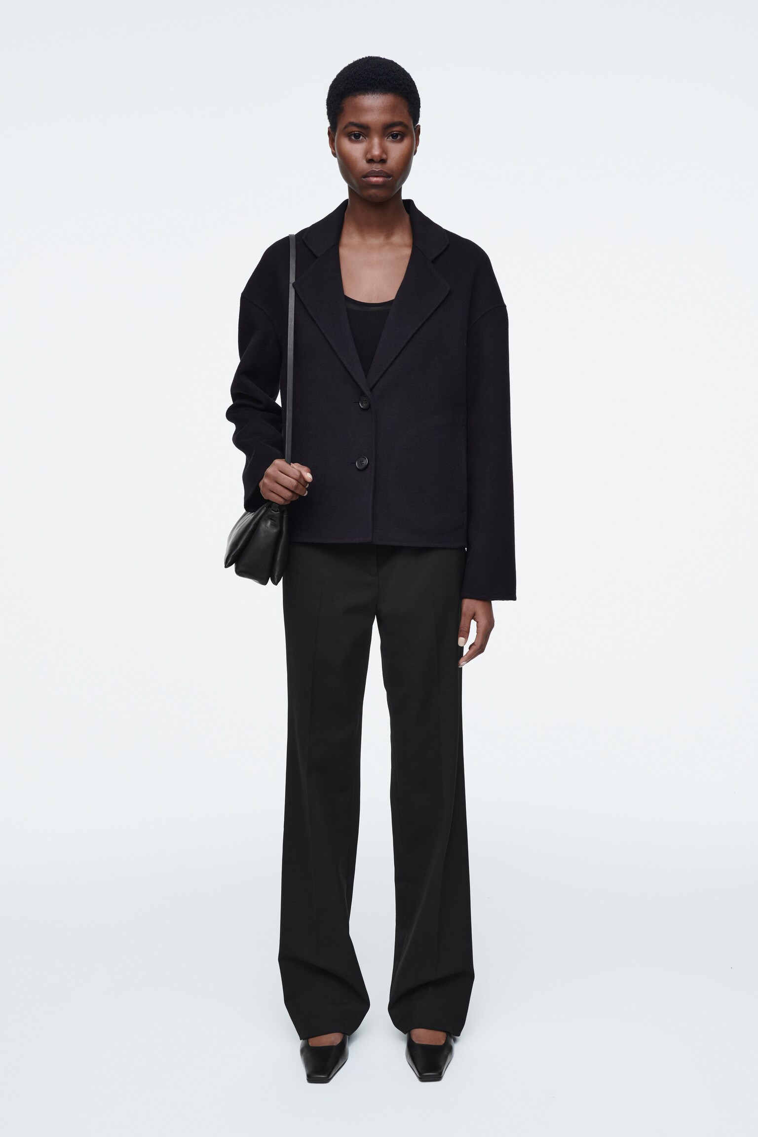 VESTE DE TAILLEUR EN LAINE DOUBLE FACE - BLEU MARINE - 8