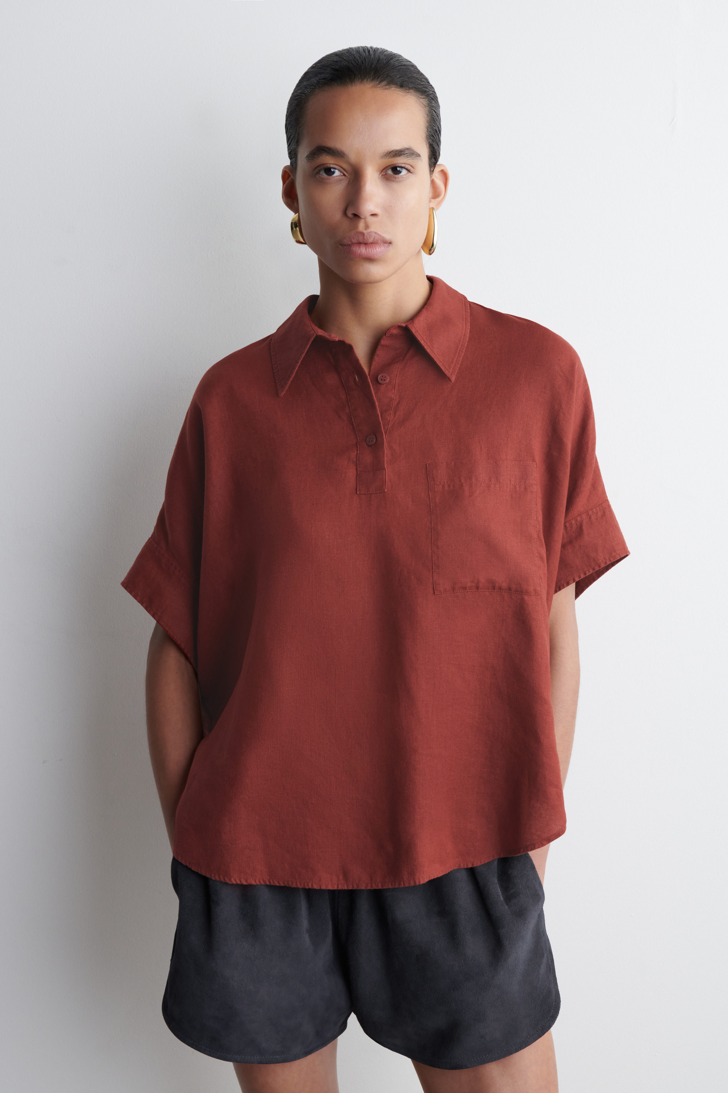 トップス LACE COMBI HALF SLEEVE JACKET SHIRT LACE COMBI HALF SLEEVE JACKET SHIRT