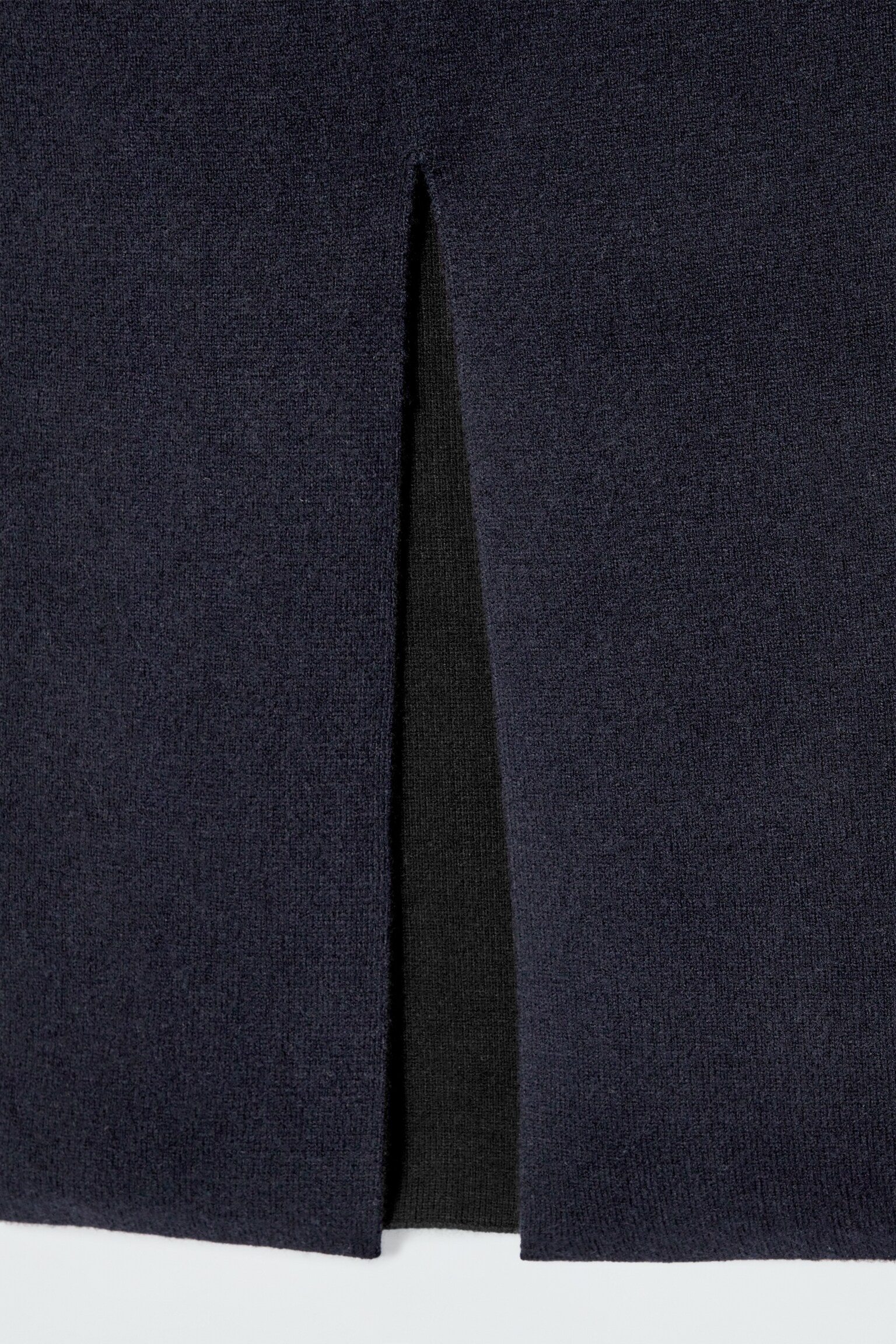 MAXI GONNA IN LANA DOPPIATA - BLU NAVY - 3