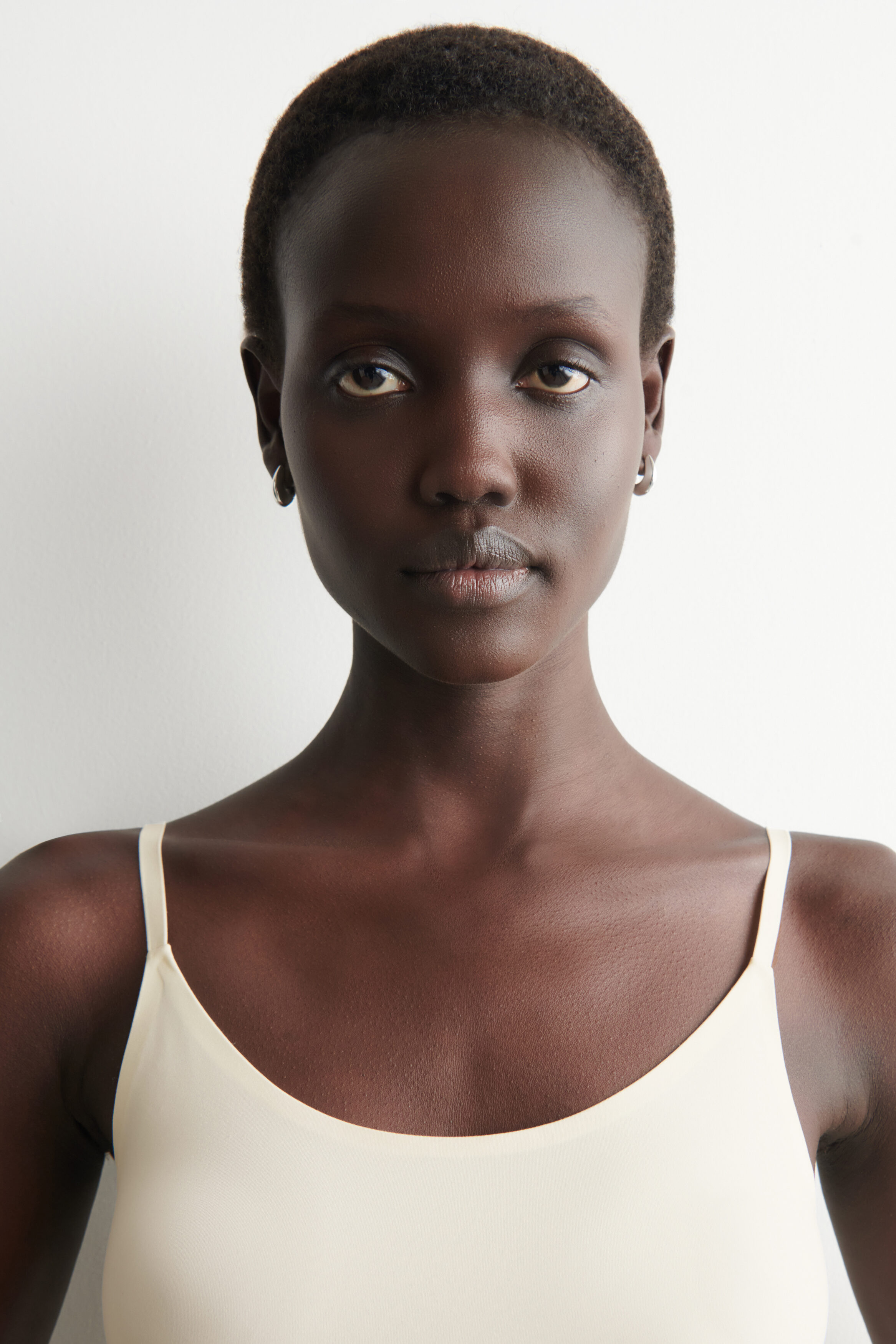 SLIM-FIT JERSEY CAMI TOP - WHITE | COS US