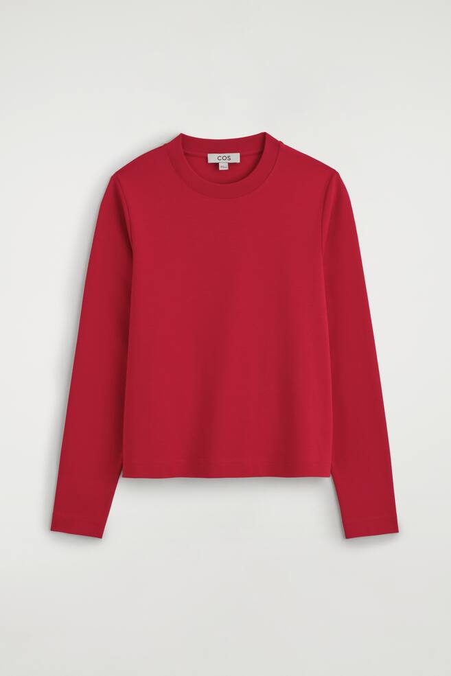 NET GESNEDEN LANGEMOUWIGE T-SHIRT - Rood/WIT/PAARS/MARINEBLAUW/Bruin / gestreept/ZWART - 1