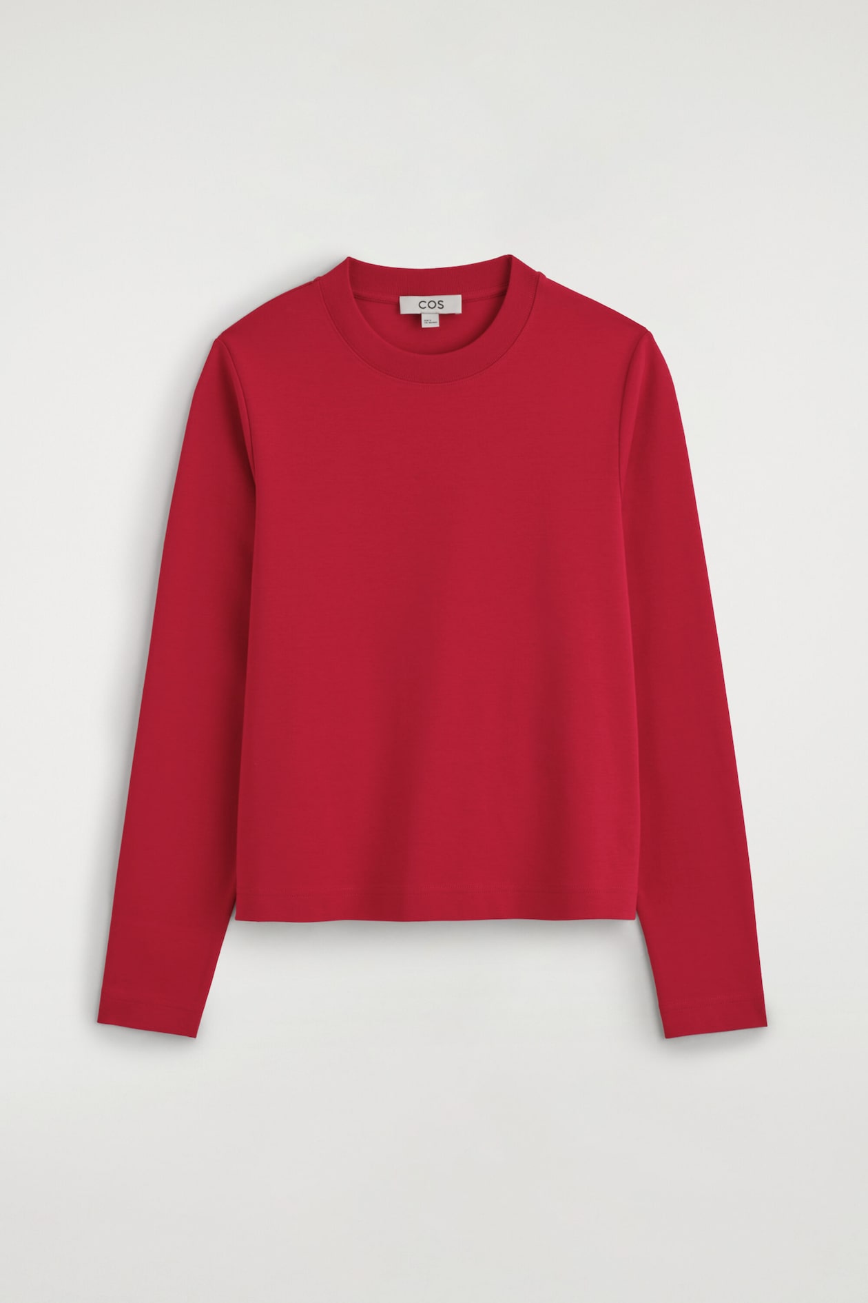 CLEAN CUT LONG-SLEEVED T-SHIRT — RED