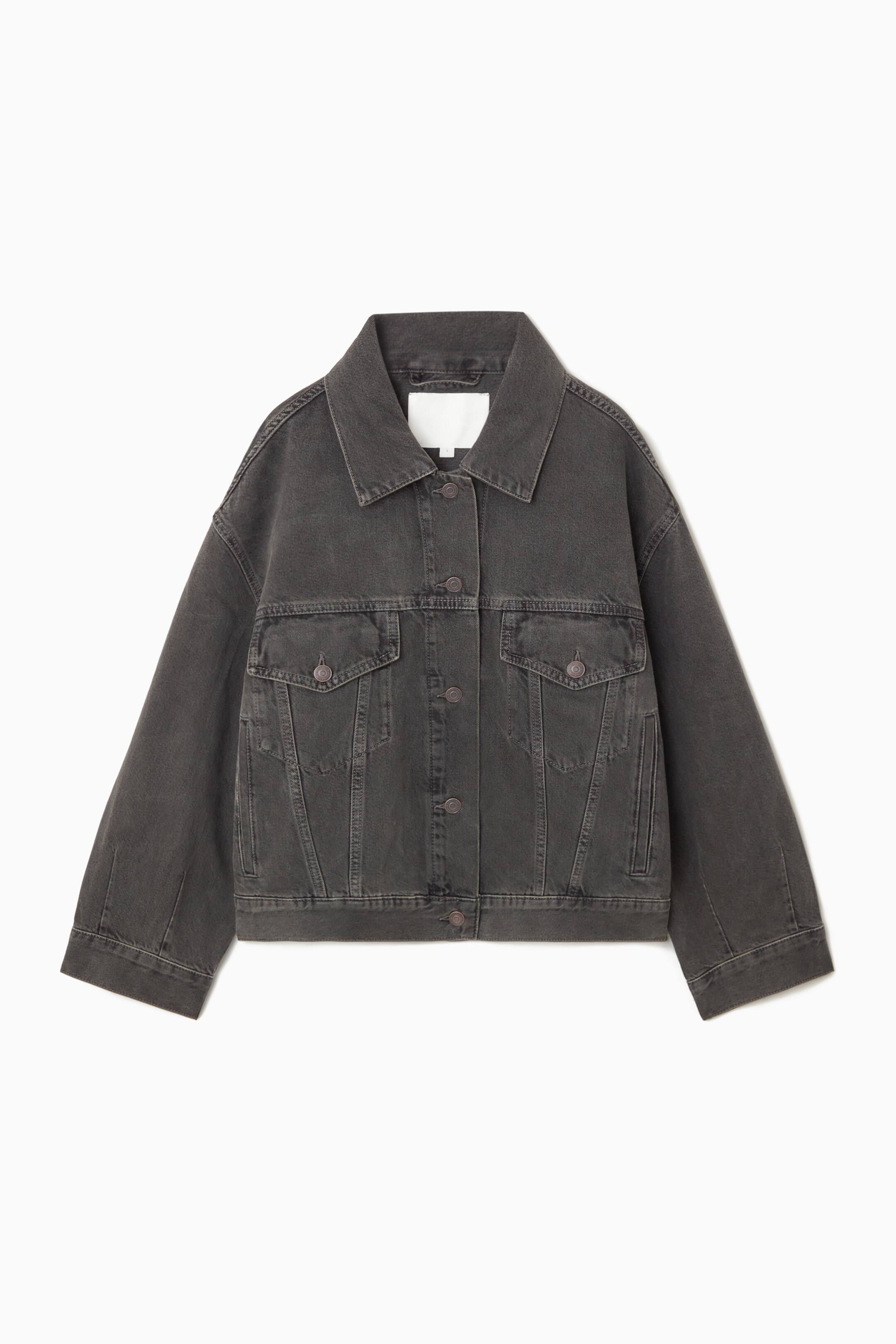 Näytä suurempi kuva: OVERSIZED DENIM JACKET - WASHED BLACK - NAISET | H&M FI 1