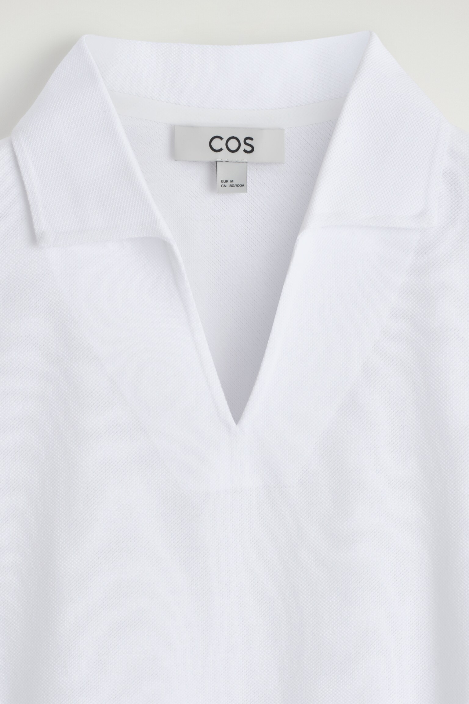 POLO EN PIQUÉ EN TISSU TECHNIQUE - BLANC/BLEU - 5
