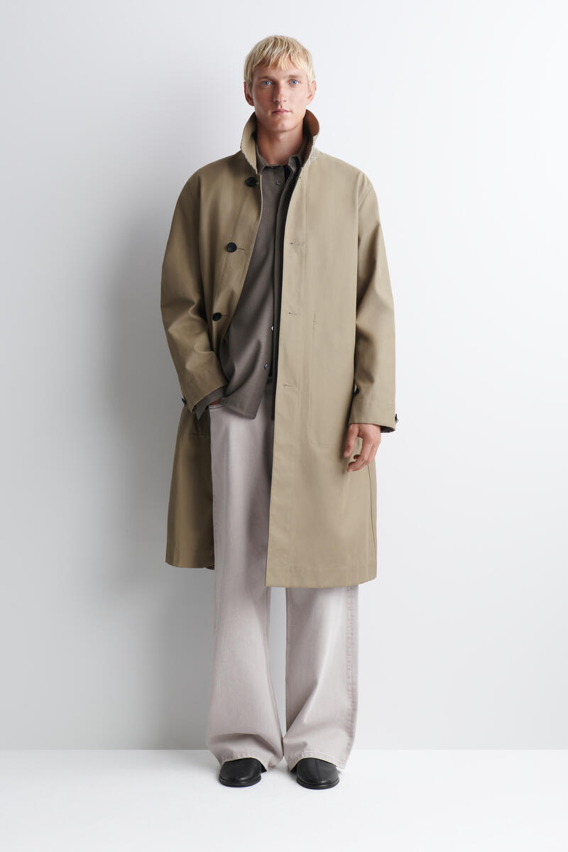 Reversible Checked Car Coat