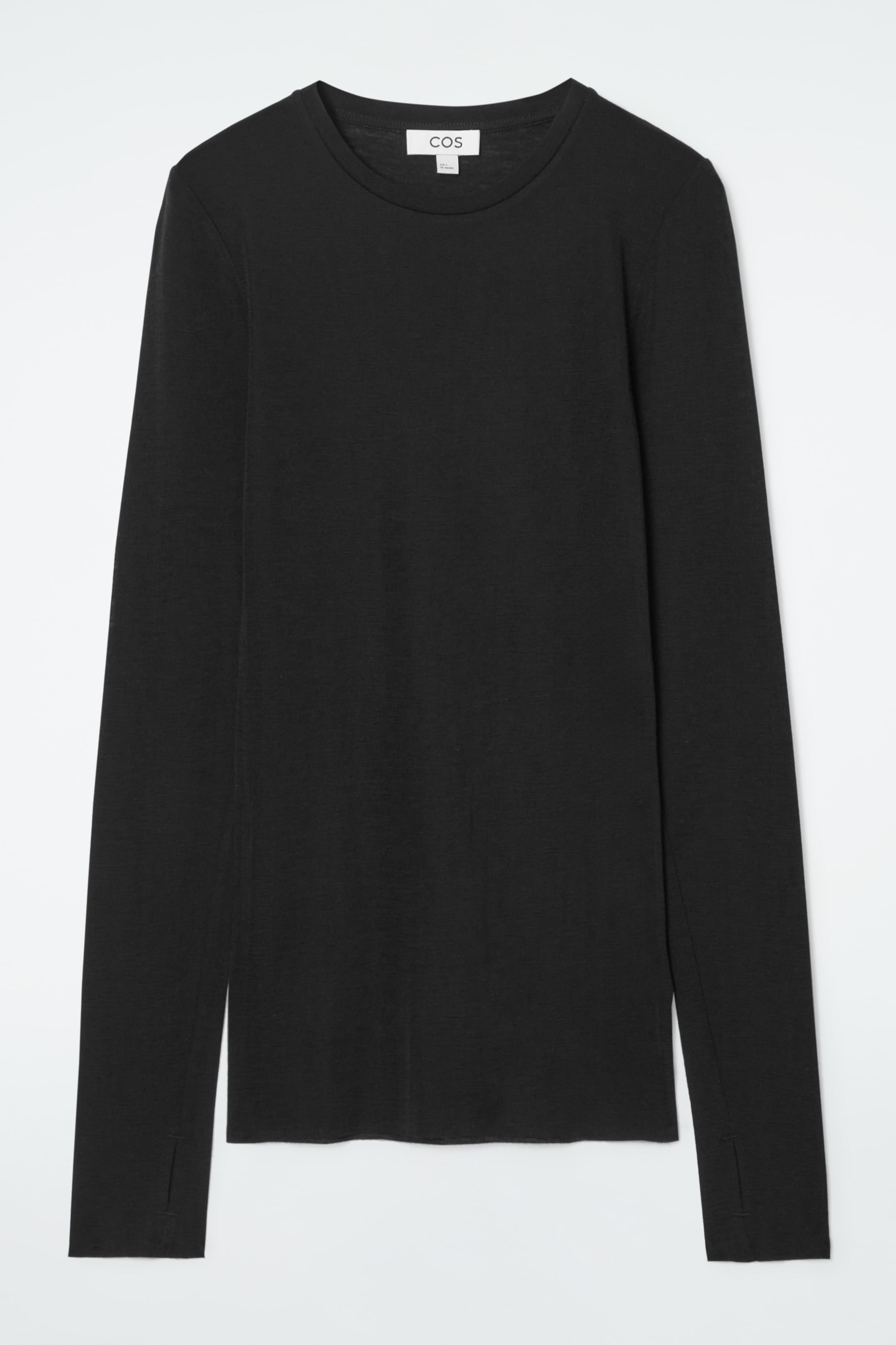 Größeres Bild ansehen: OBERTEIL AUS MERINOWOLLE MIT RUNDHALSAUSSCHNITT - SCHWARZ - Ladies | H&M DE 5