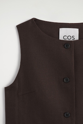 TAILORED WAISTCOAT — BROWN 6