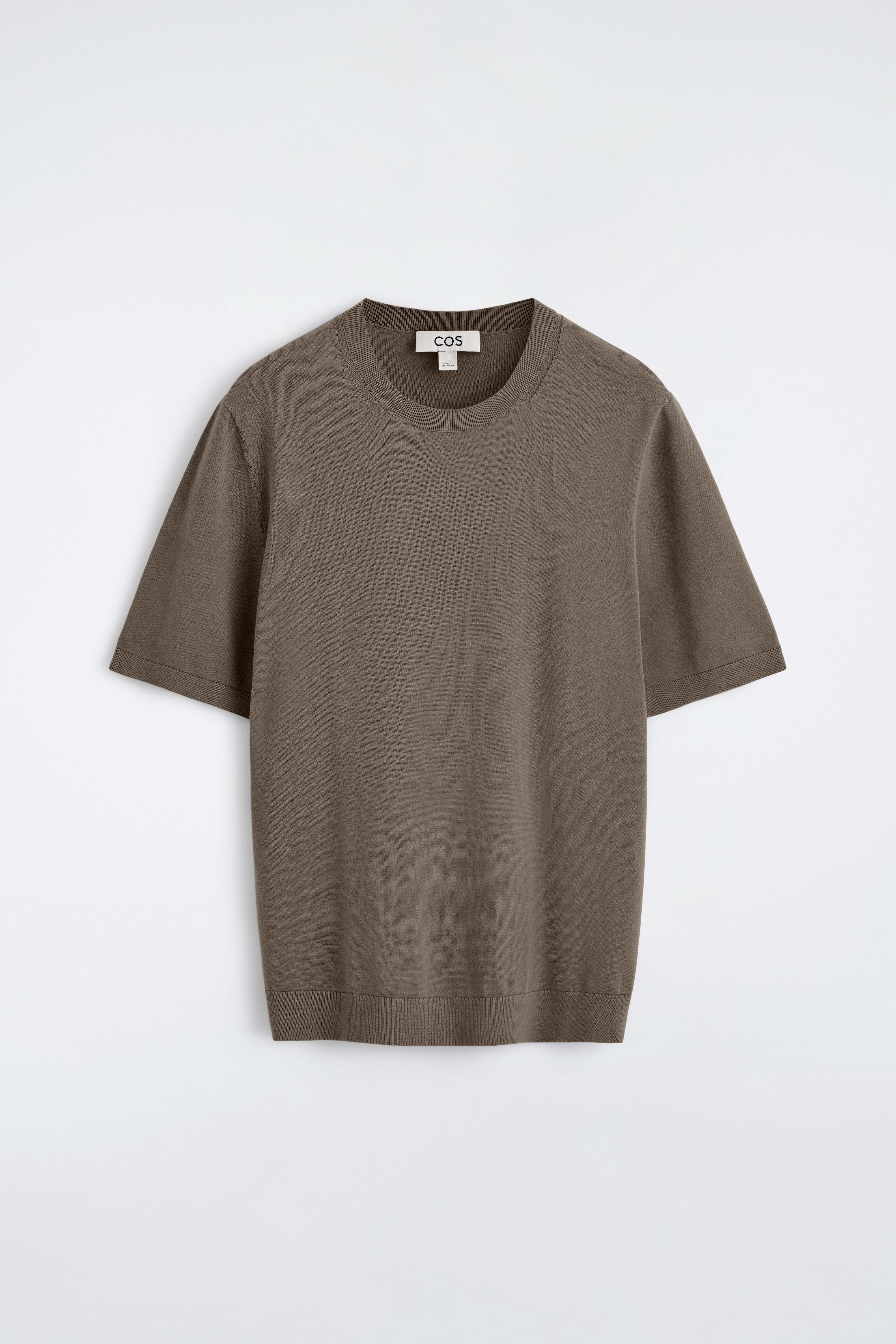 TRICOU TRICOTAT DIN BUMBAC - MARO DESCHIS/ALBASTRU