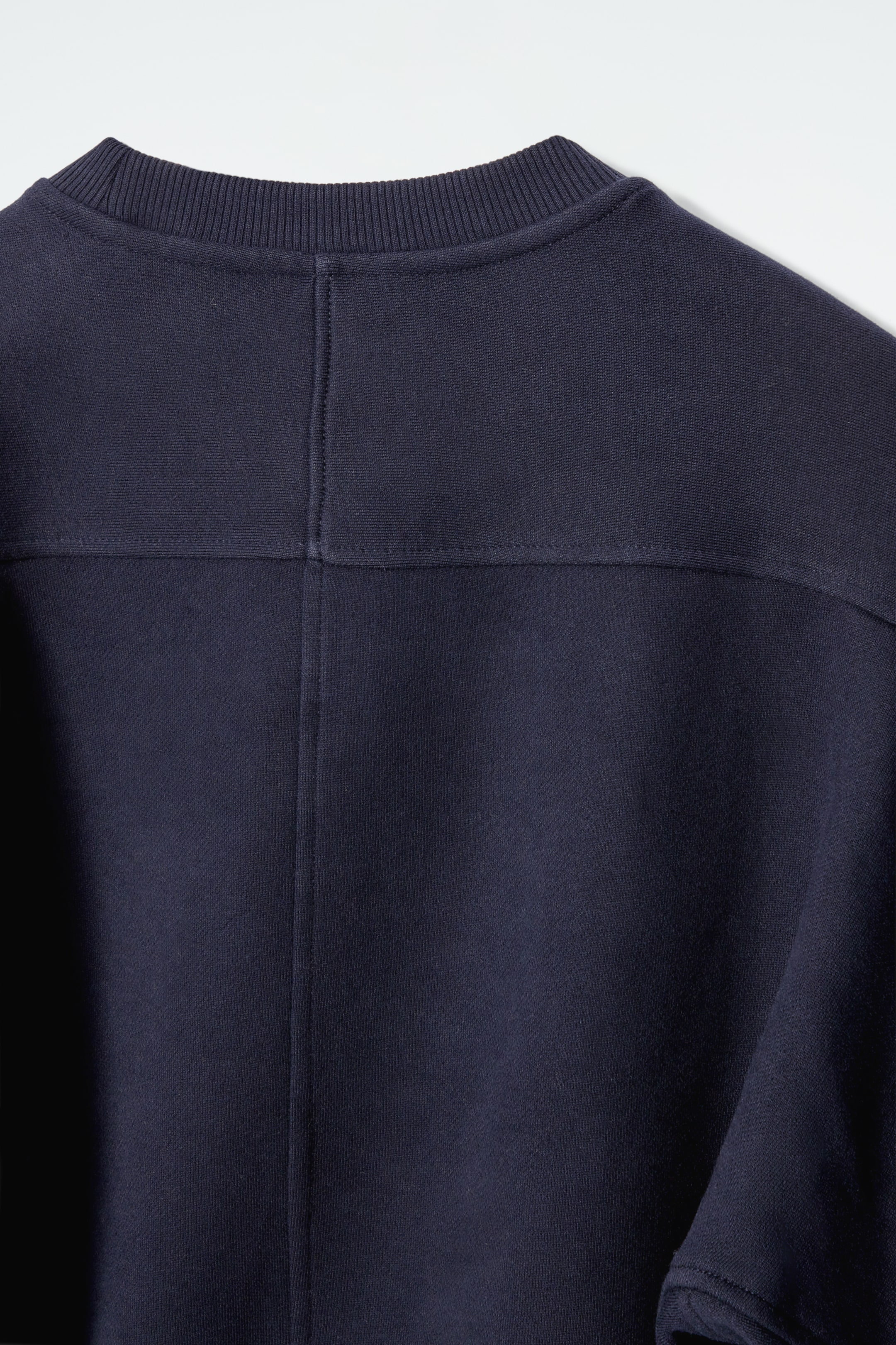 View larger image: ROUNDED COTTON-JERSEY SWEATSHIRT - NAVY - Ladies | H&M GB 8
