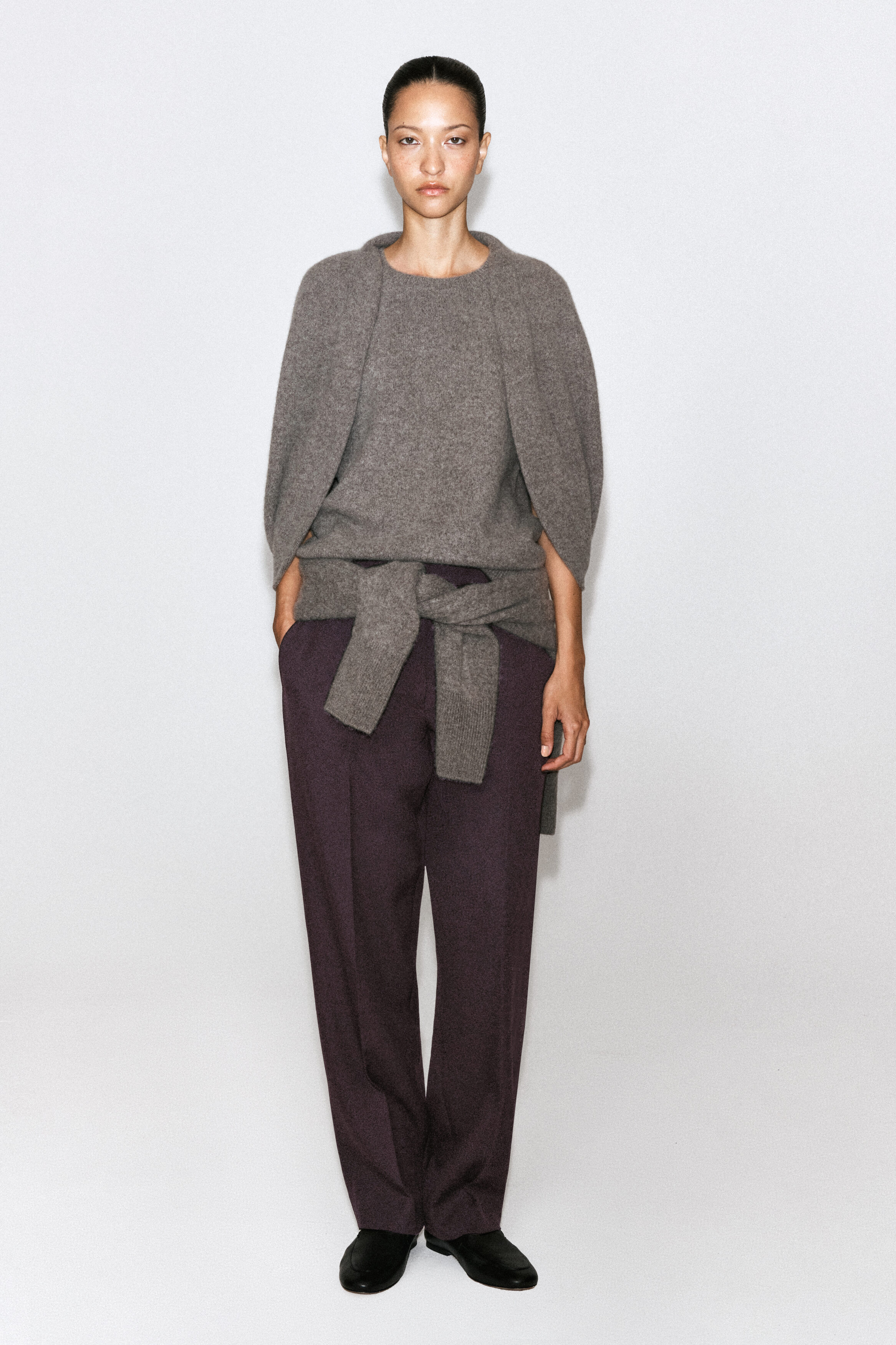 DRAPED CASHMERE CAPE JUMPER - MOCHA | COS GB