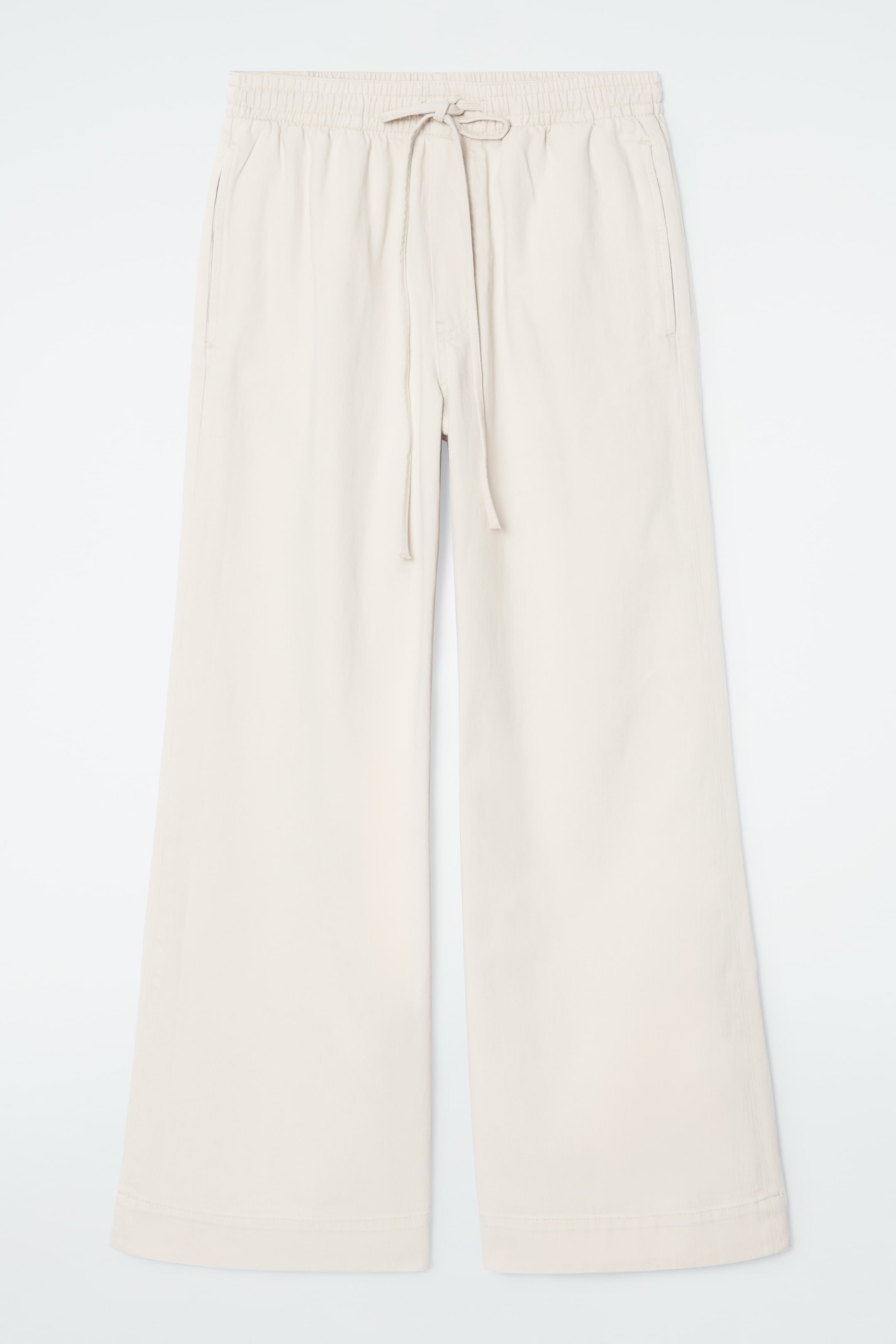 Ingrandisci l'immagine: WIDE-LEG FLUID DENIM TROUSERS - ECRU - DONNA | H&M CH 1