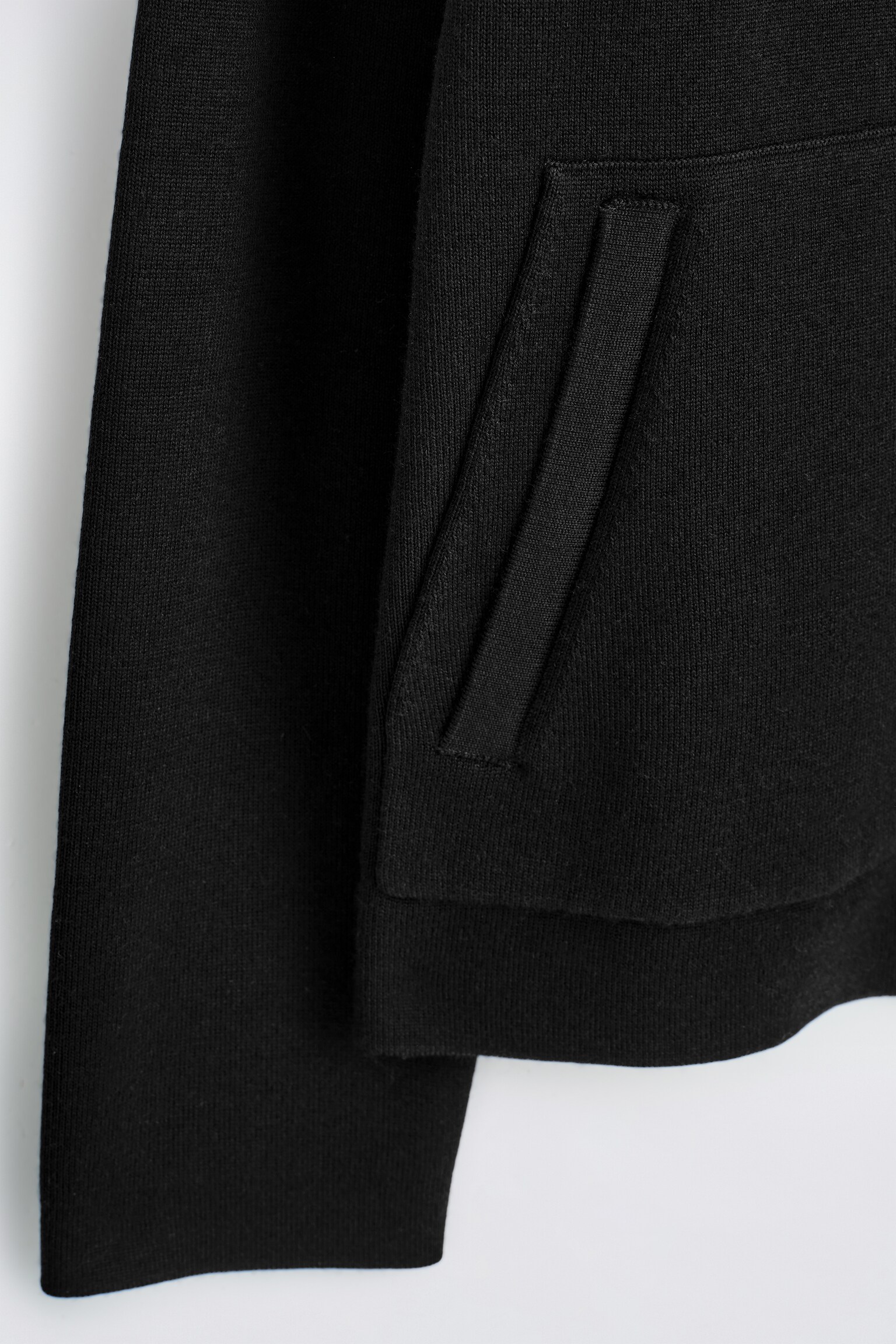 CHAQUETA DE LANA DE DOBLE FAZ - NEGRO - 3