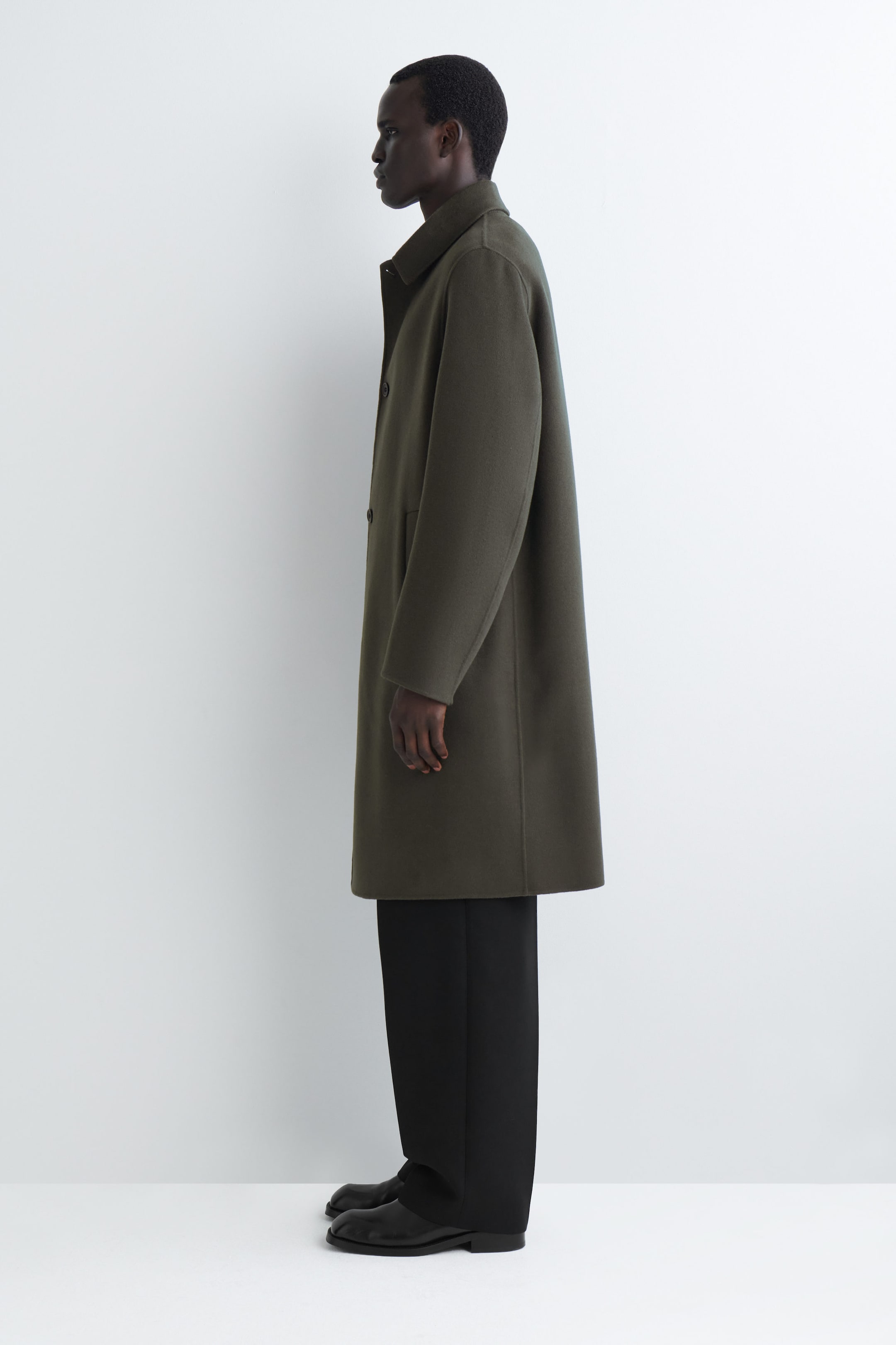 SPLIT WOOL CAR COAT
