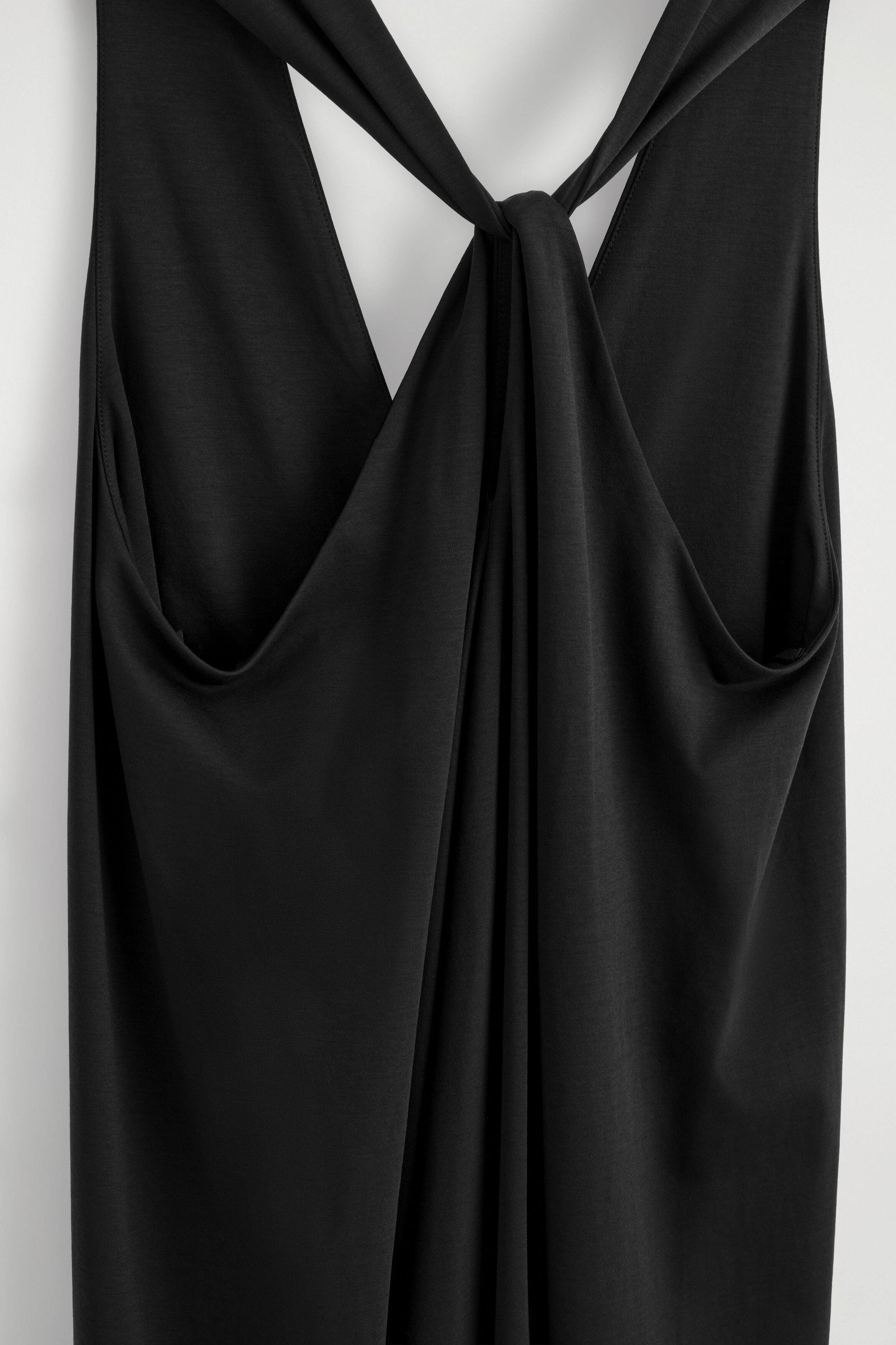TWIST-BACK JERSEY MIDI DRESS - BLACK | COS US