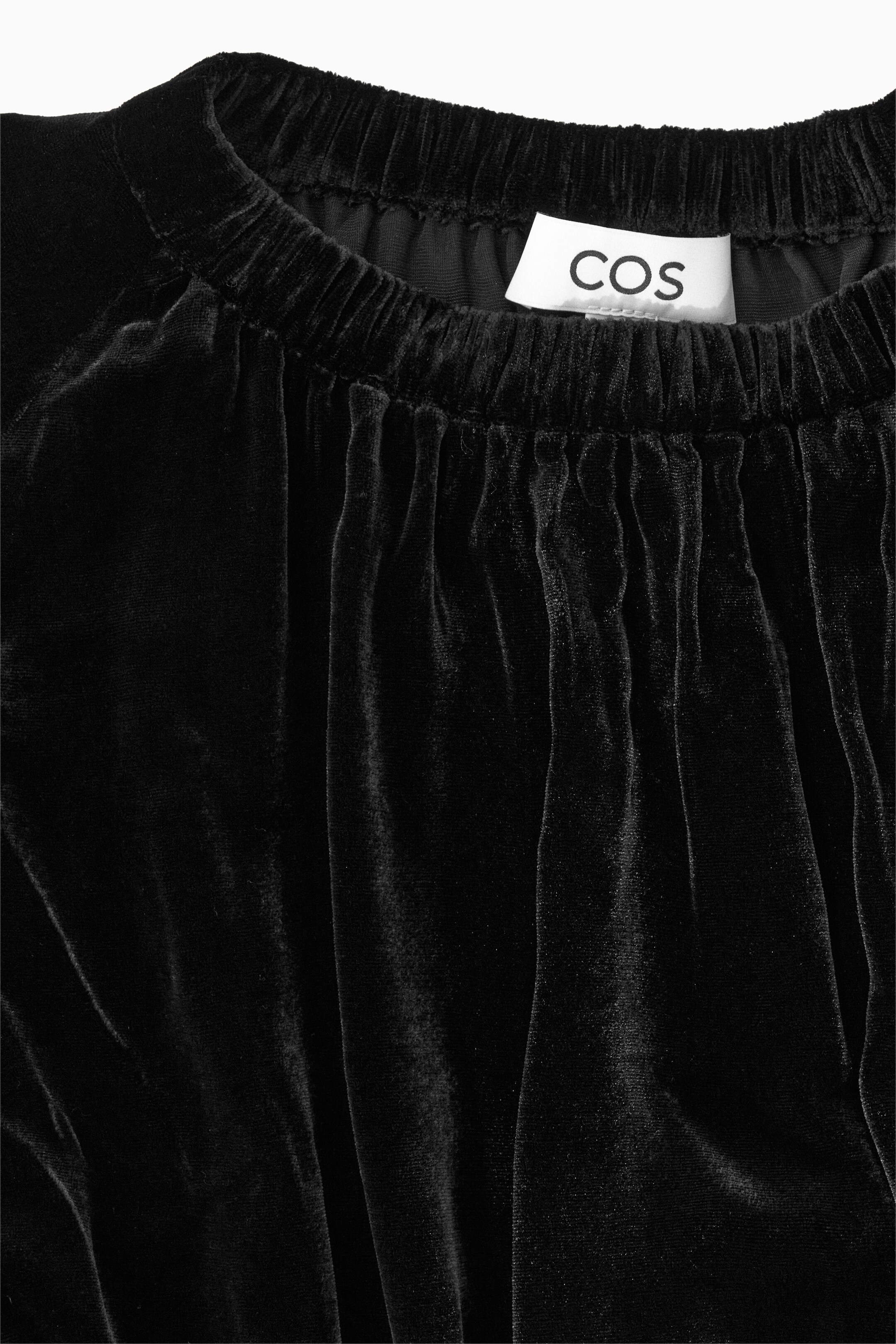 Ingrandisci l'immagine: GATHERED SILK-BLEND VELVET MIDI DRESS - BLACK - DONNA | H&M CH 2