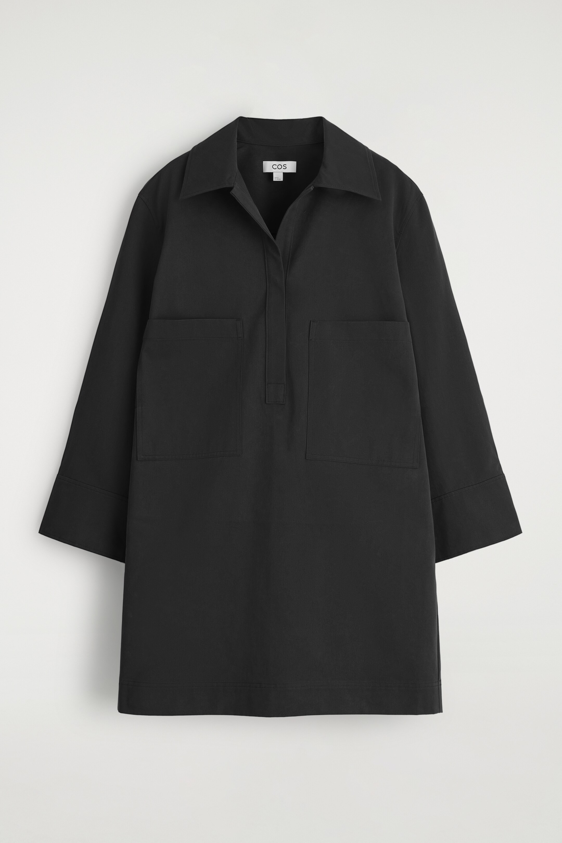 Vezi imaginea mai mare: Rochie cămașă mini utilitară - NEGRU - FEMEI | H&M RO 5