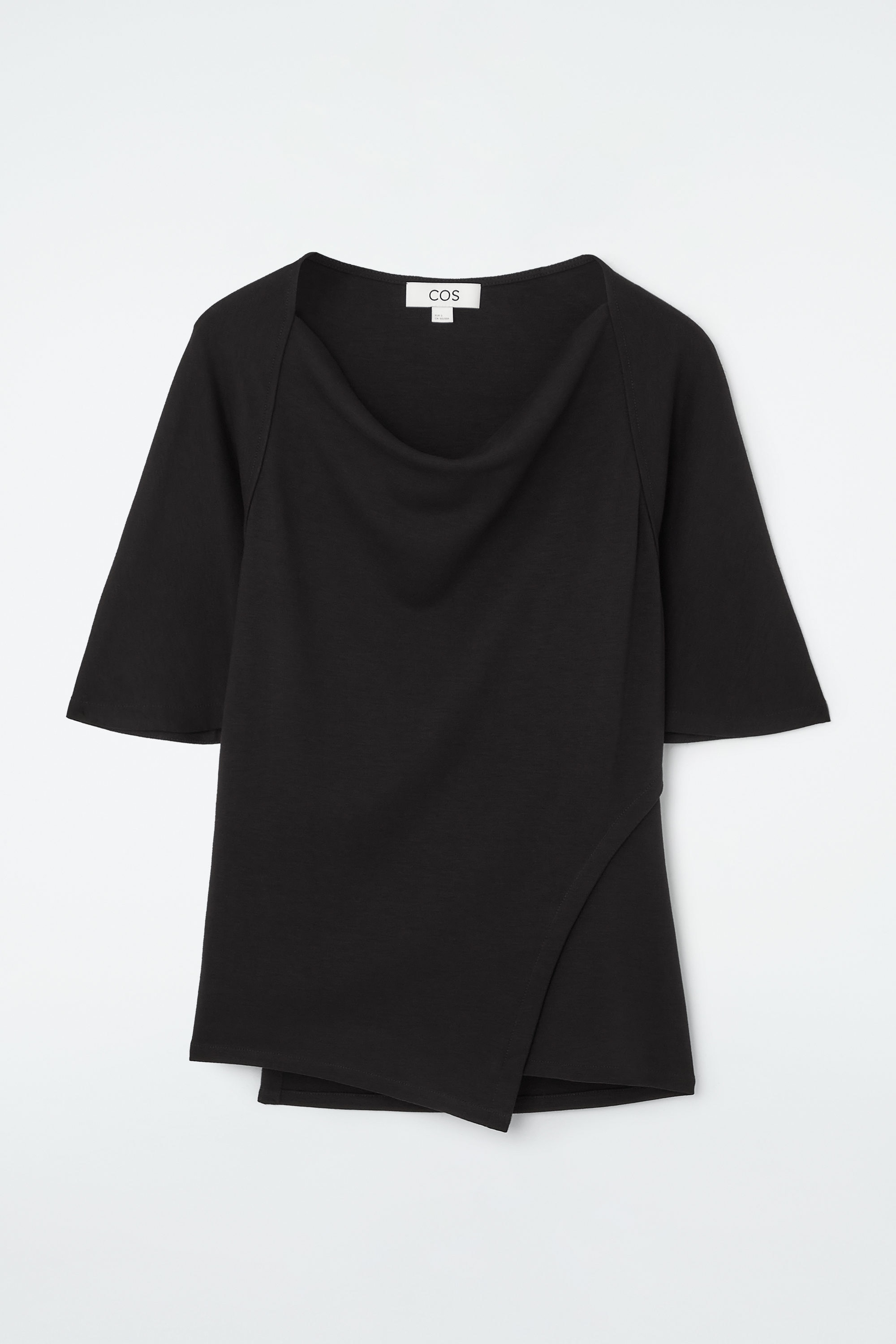 トップス gibous asymmetry off neck black 609d3fc561c0009de8736fe83c9bc5