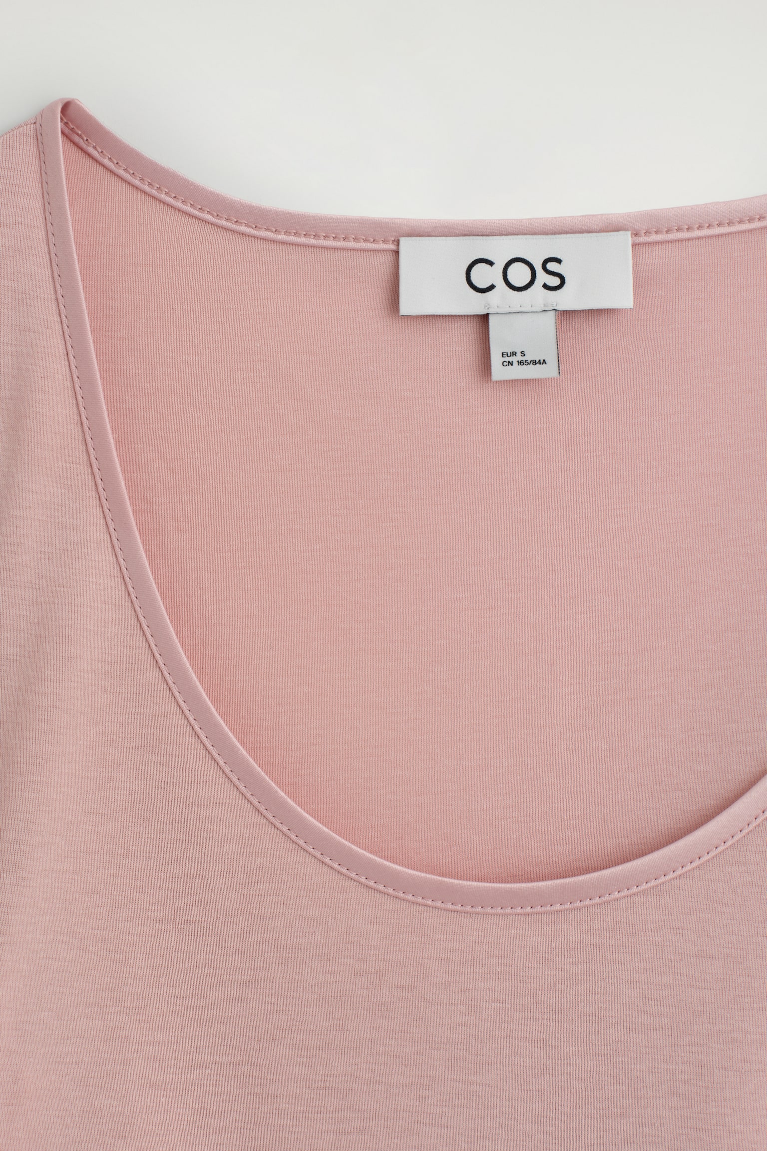 TOP A MANICHE LUNGHE IN JERSEY DI COTONE E RASO - ROSA/NERO - 6