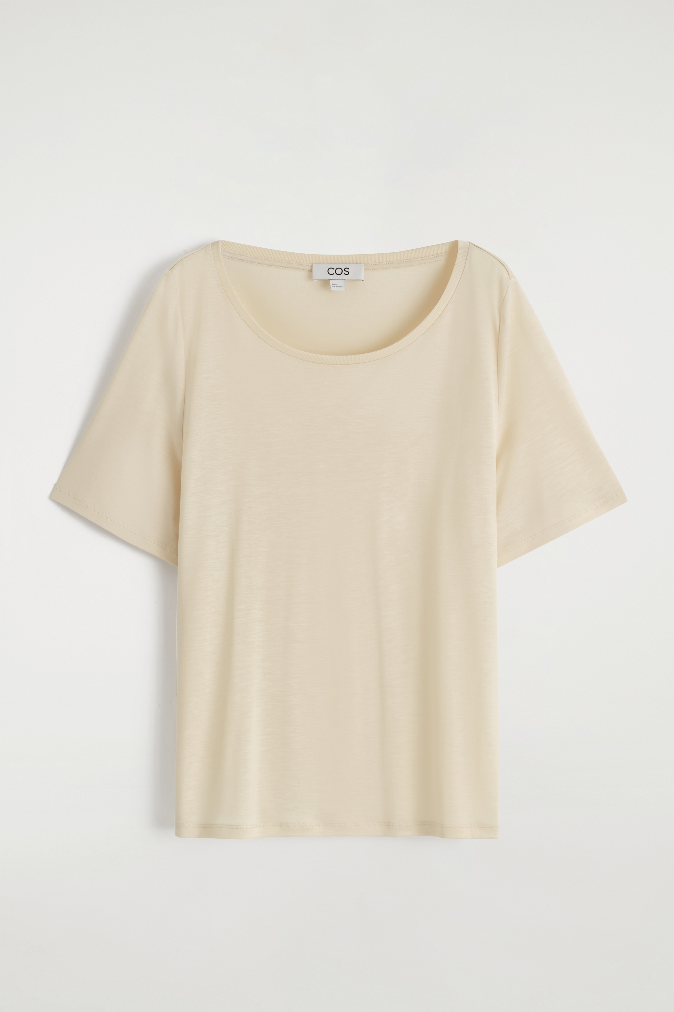 View larger image: RELAXED SCOOP-NECK T-SHIRT - LIGHT BEIGE - Ladies | H&M GB 7