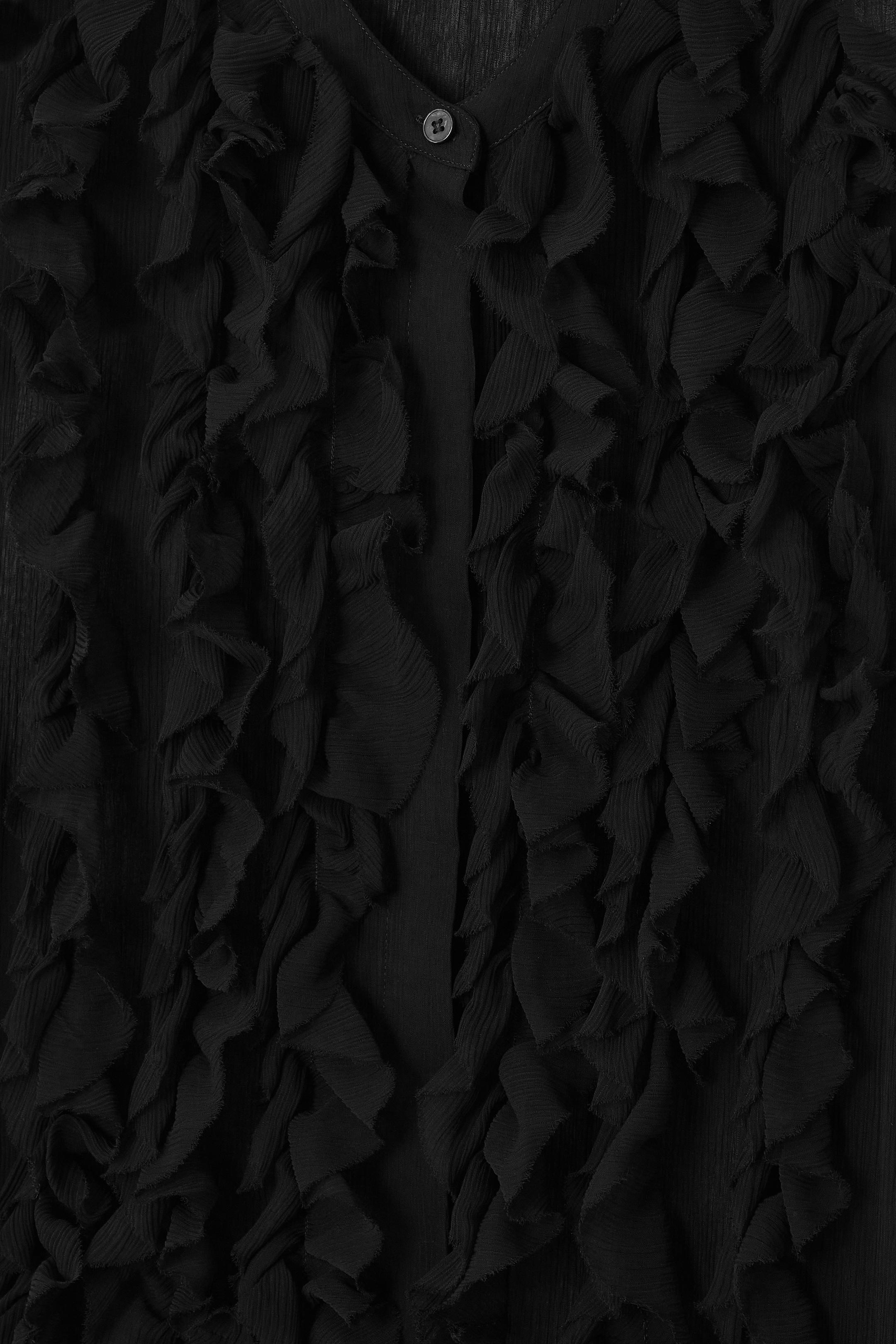 Ingrandisci l'immagine: RUFFLED ASYMMETRIC MIDI DRESS - BLACK - DONNA | H&M CH 2