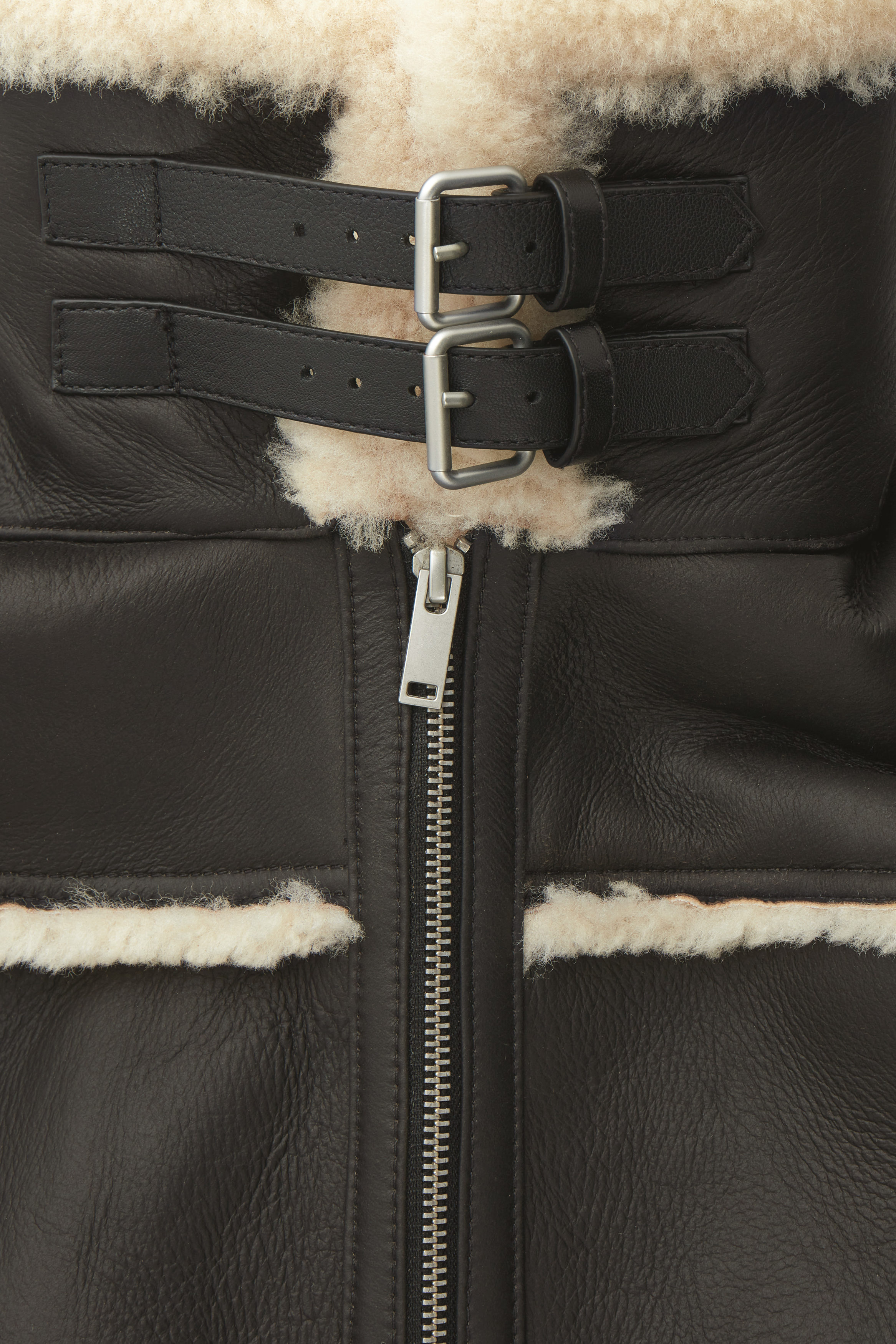 The Barnnet＊cropped eco shearling jacket Katey Eco Shearling Jacket - The Barnnet