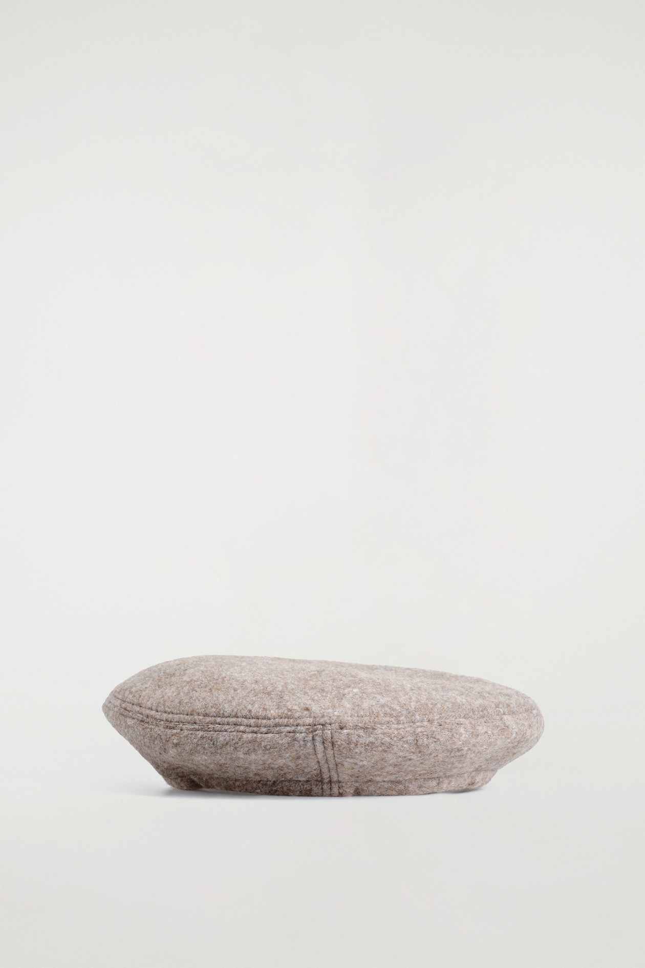 WOOL-BLEND BERET — BEIGE MÉLANGE