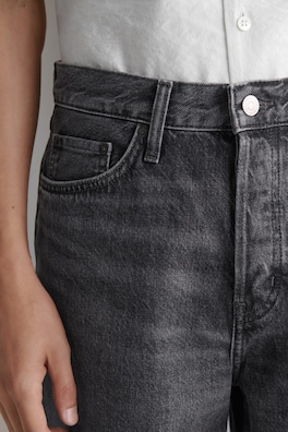RIDER RELAXED-FIT DENIM SHORTS — FADED BLACK 3