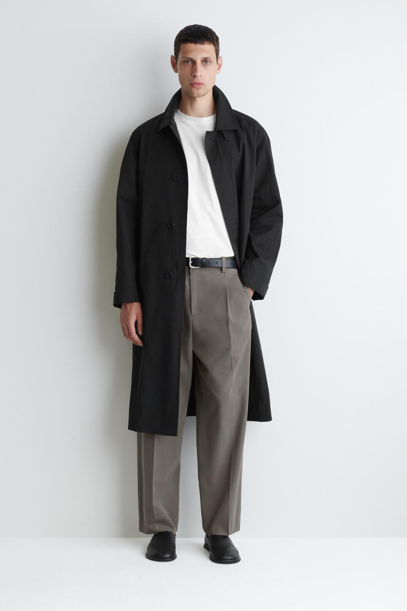 Cos Straight-leg Cotton-twill Pants In Sand