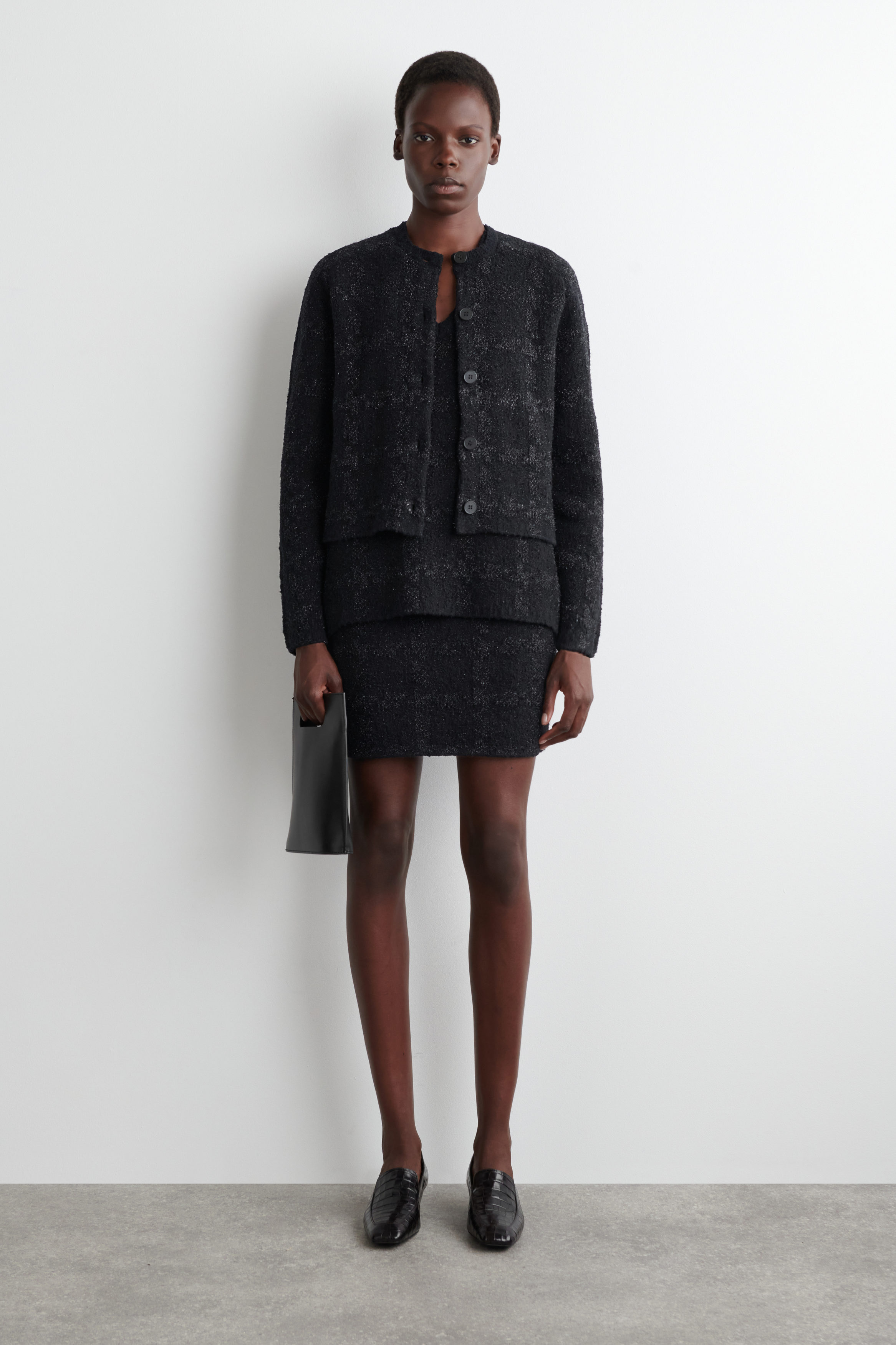 新品タグ付　Eaphi SPANGLE KNIT MINI SKIRT AE Ribbed Knit Mini Skirt