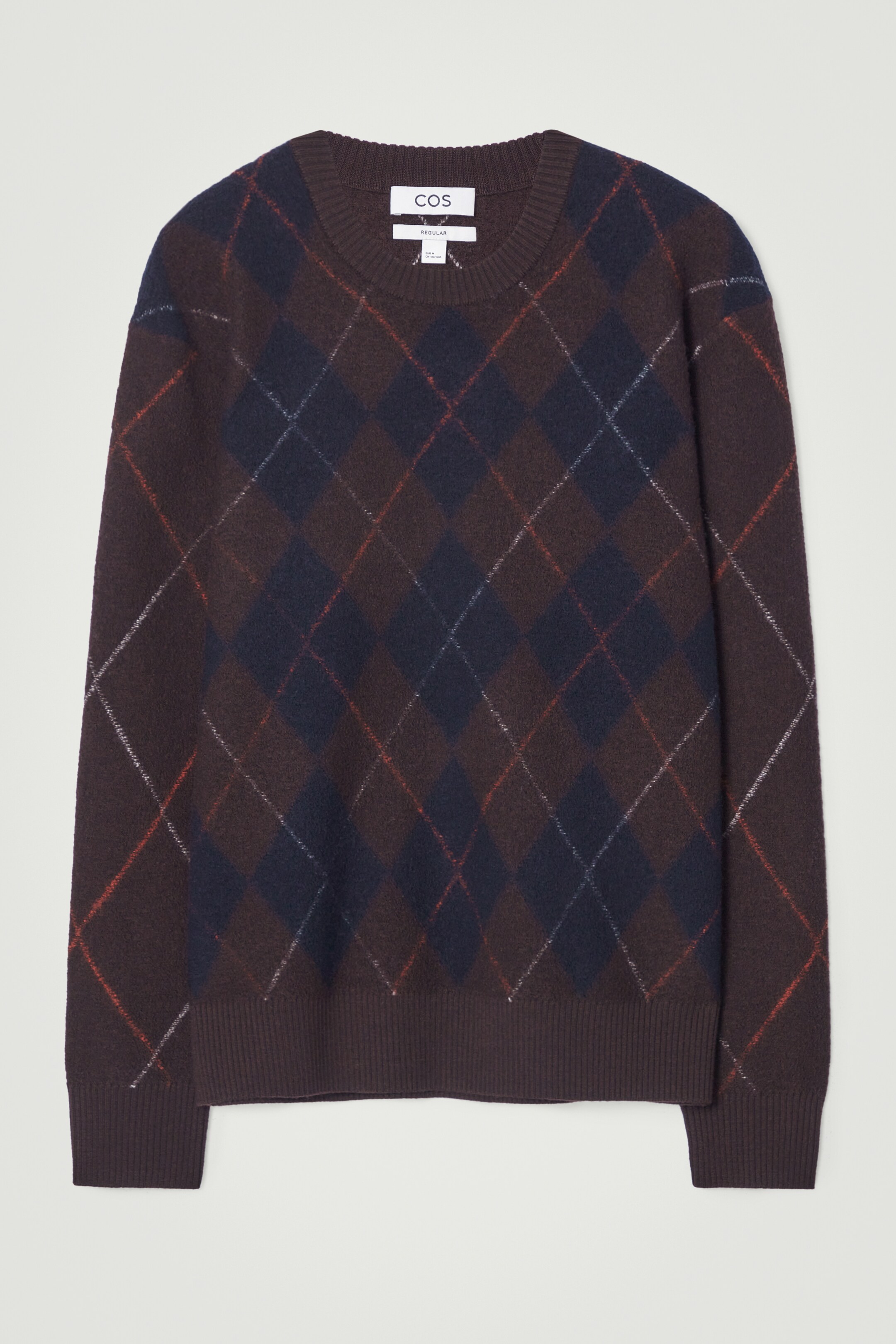 Agrandir l'image: PULL MOTIF ARGYLE EN LAINE BOUILLIE - BRUN / ARGYLE - HOMME | H&M CH 1