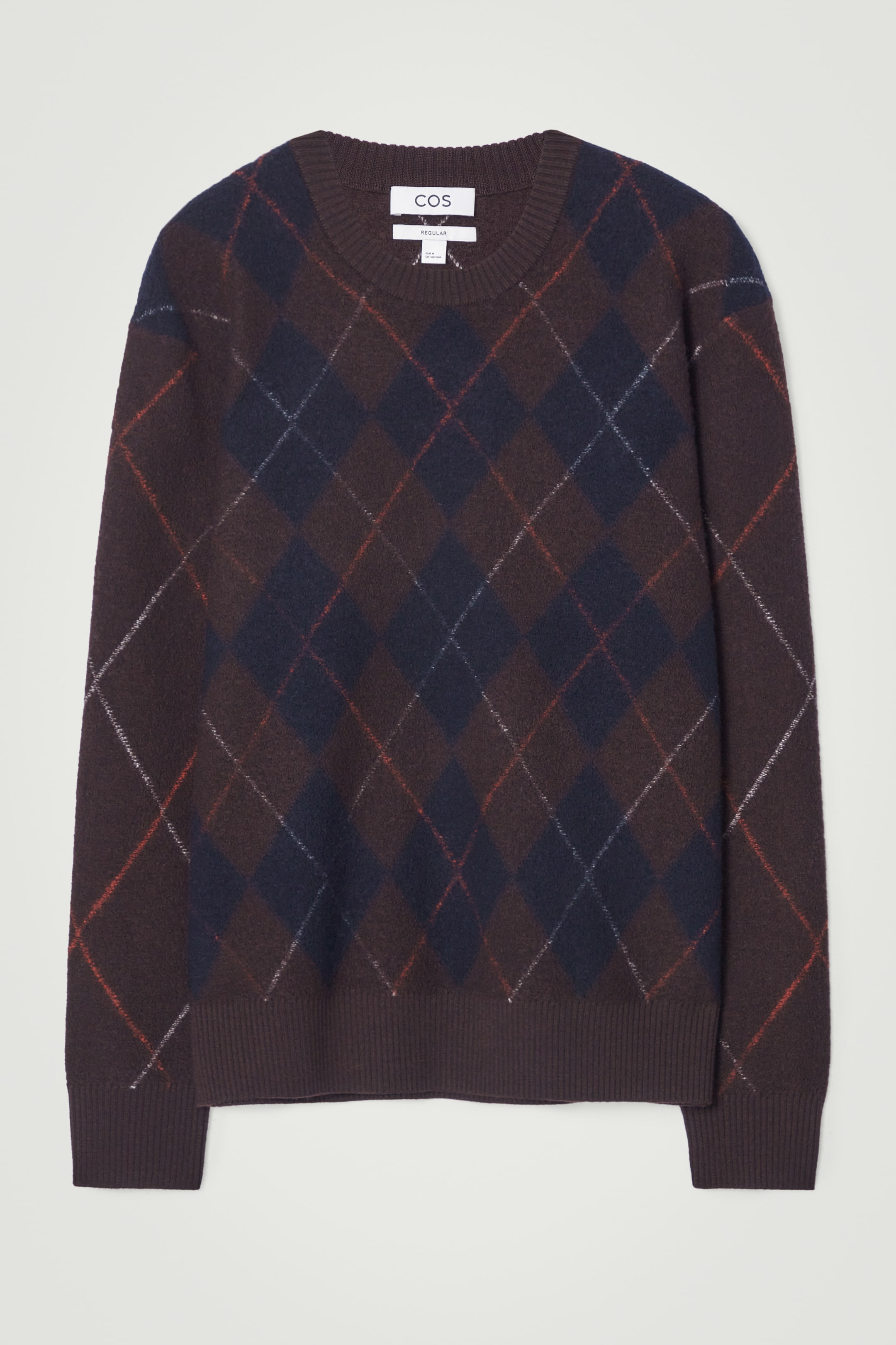 Grösseres Bild ansehen: PULLOVER AUS GEKOCHTER WOLLE MIT ARGYLE-MUSTER - BRAUN/ARGYLE-MUSTER - HERREN | H&M CH 1