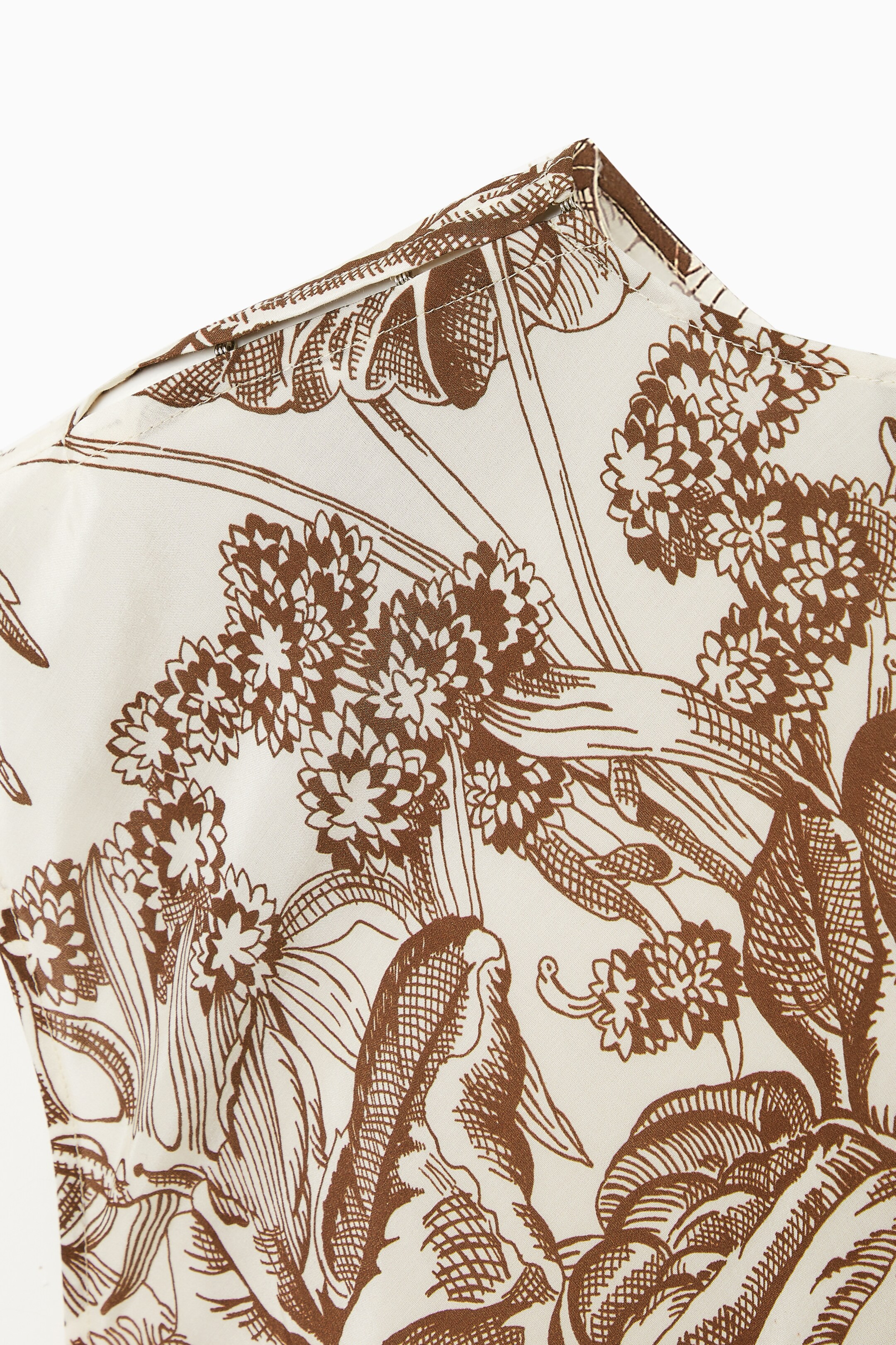 Grösseres Bild ansehen: SEIDENKLEID MIT BOTANISCHEM PRINT - WEISS/BOTANISCHER PRINT - DAMEN | H&M CH 2