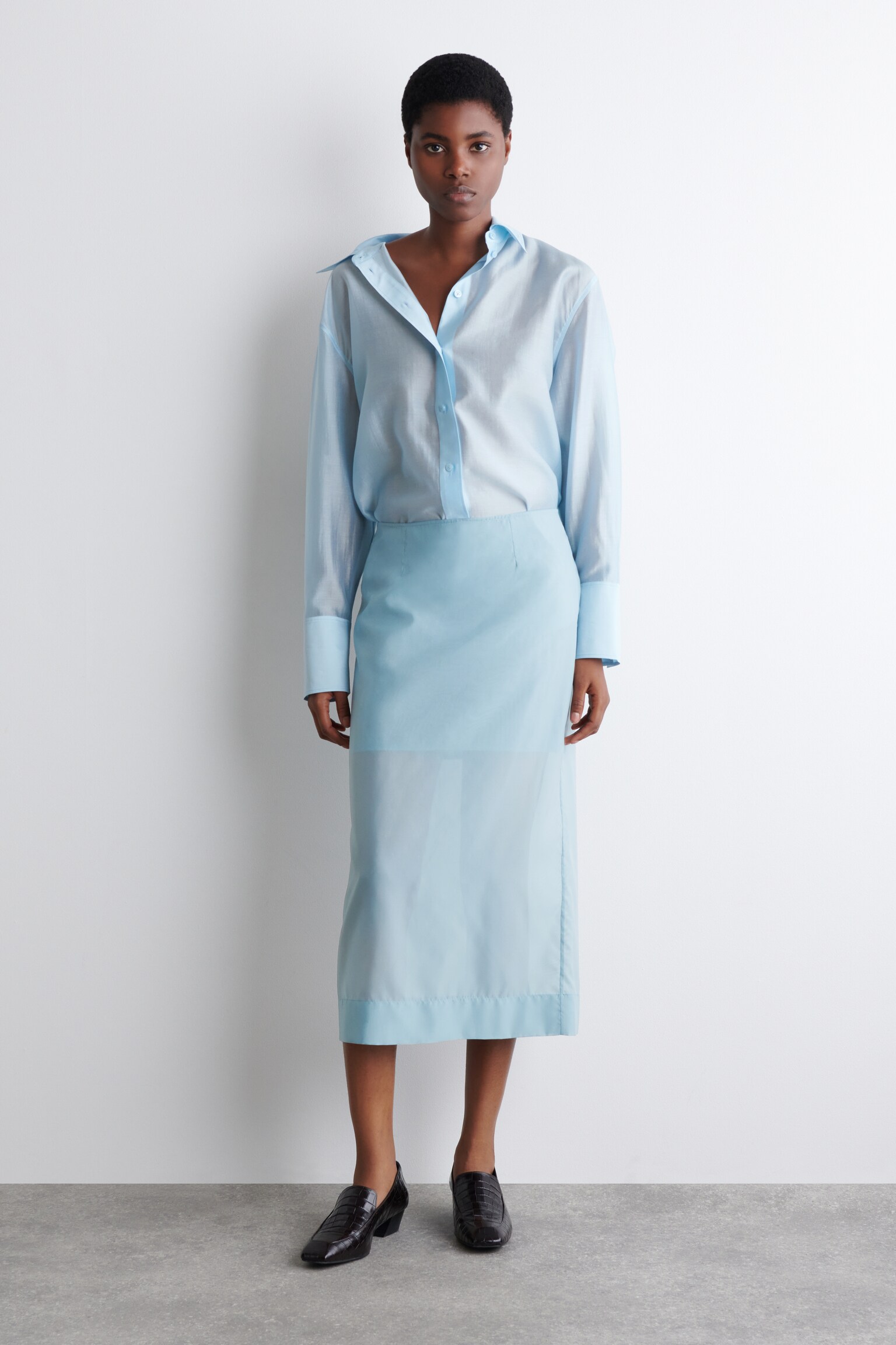TRANSPARENTES HEMD - Blau - 7
