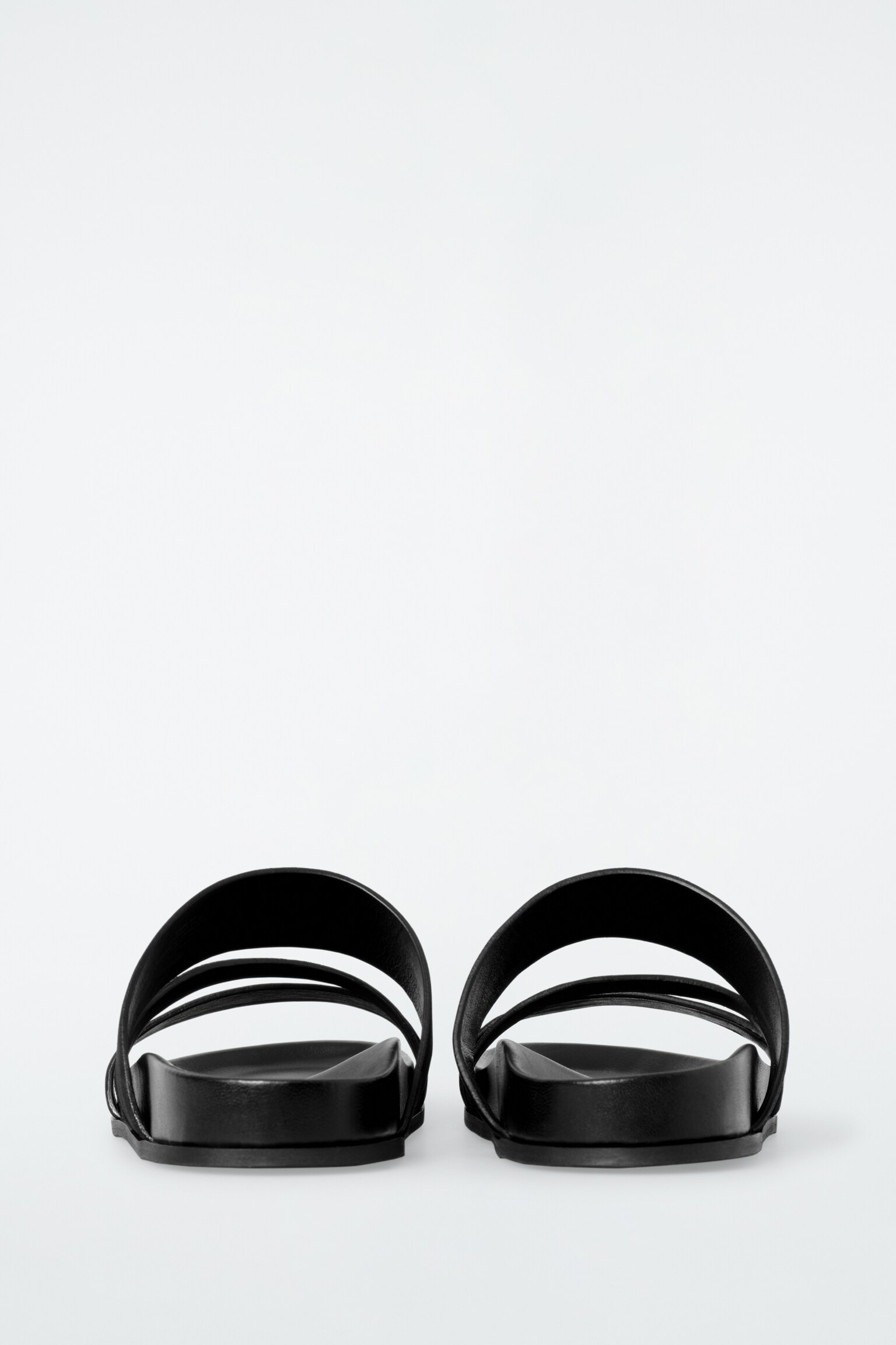 SANDALIAS DE TIRAS DE ANTE - NEGRO/BEIGE - 4