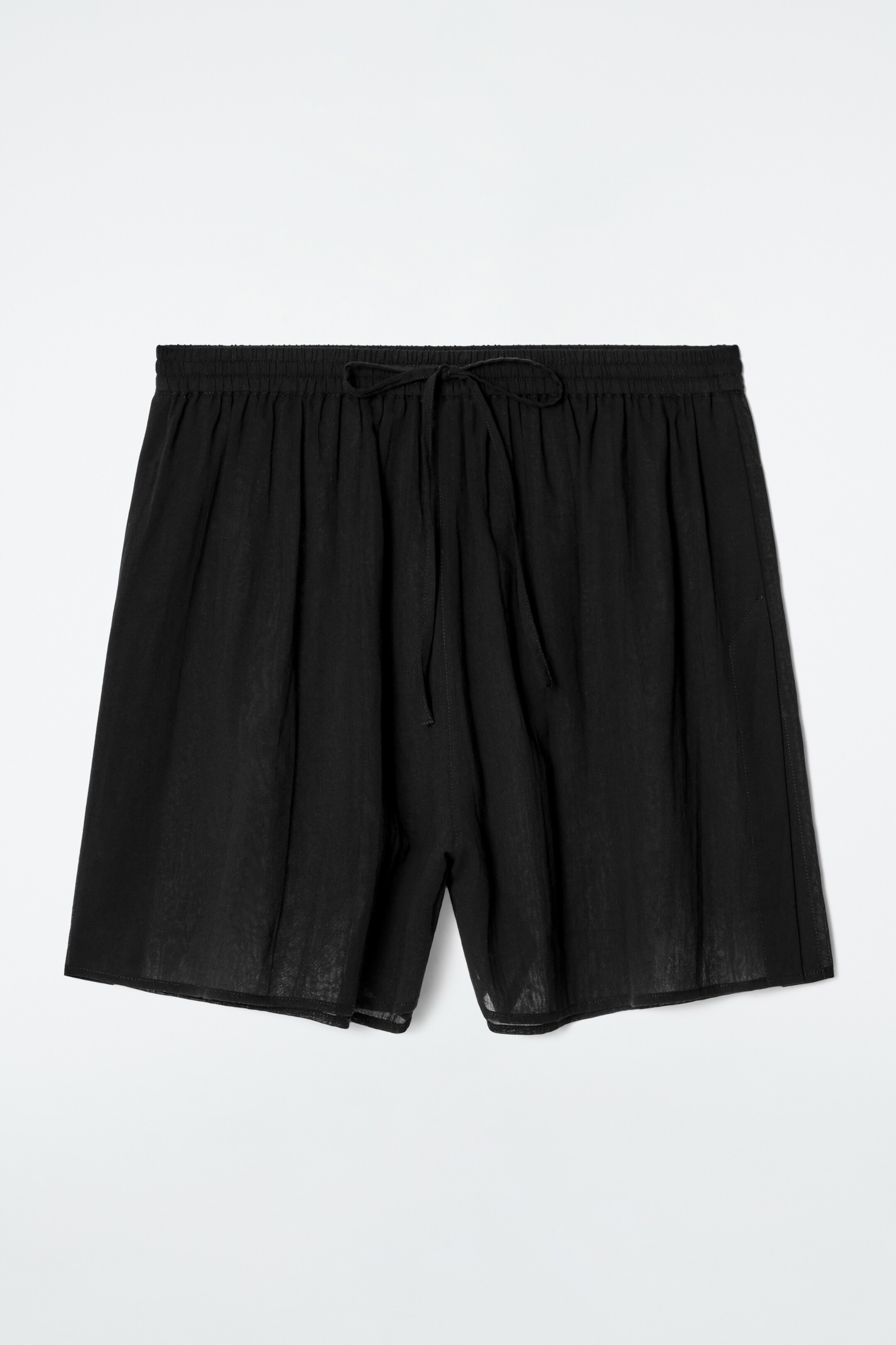 Nagyobb kép megtekintése: CRINKLED COTTON BEACH SHORTS - FEKETE - NŐI | H&M HU 4