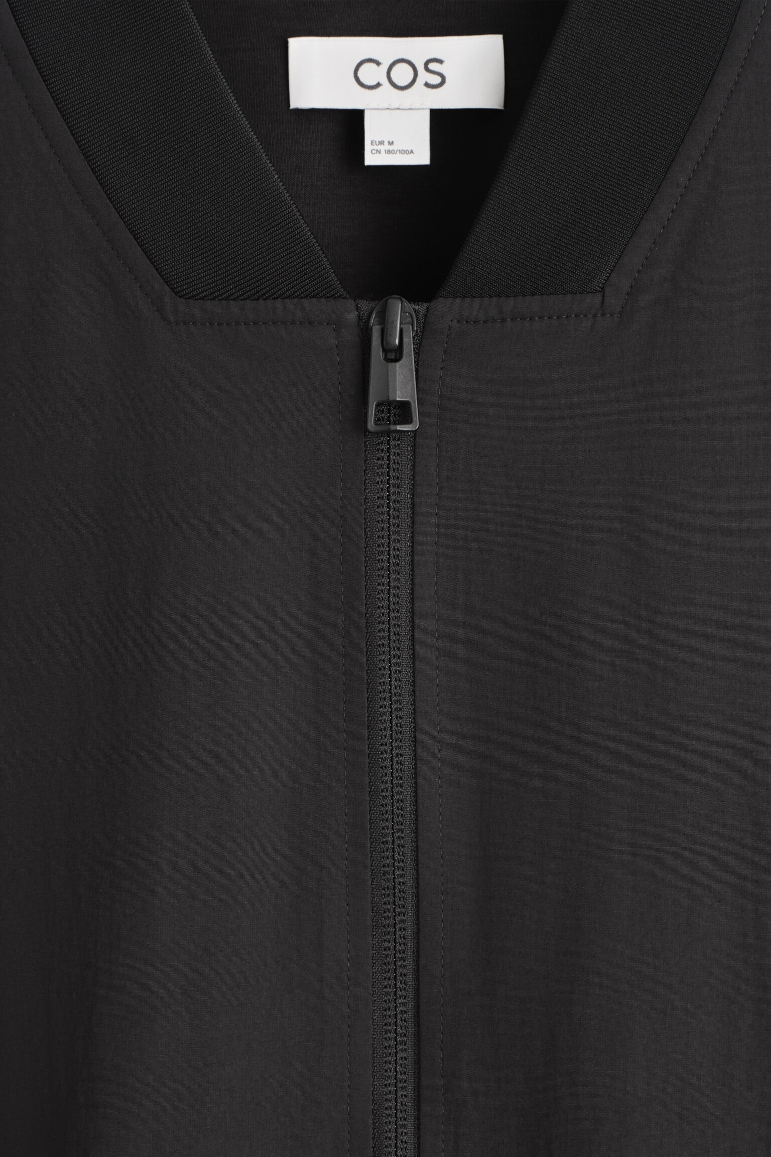 CHAQUETA BOMBER CON PANELES DE NAILON - NEGRO/MARRÓN GRISÁCEO - 8