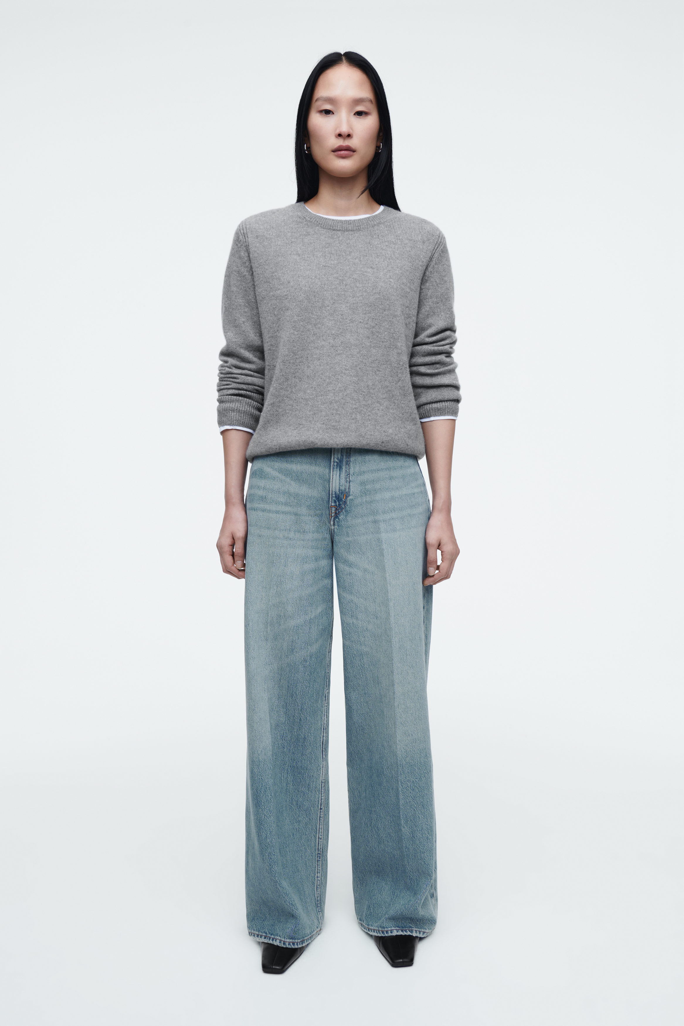 CASHMERE SWEATER - GRAY | COS